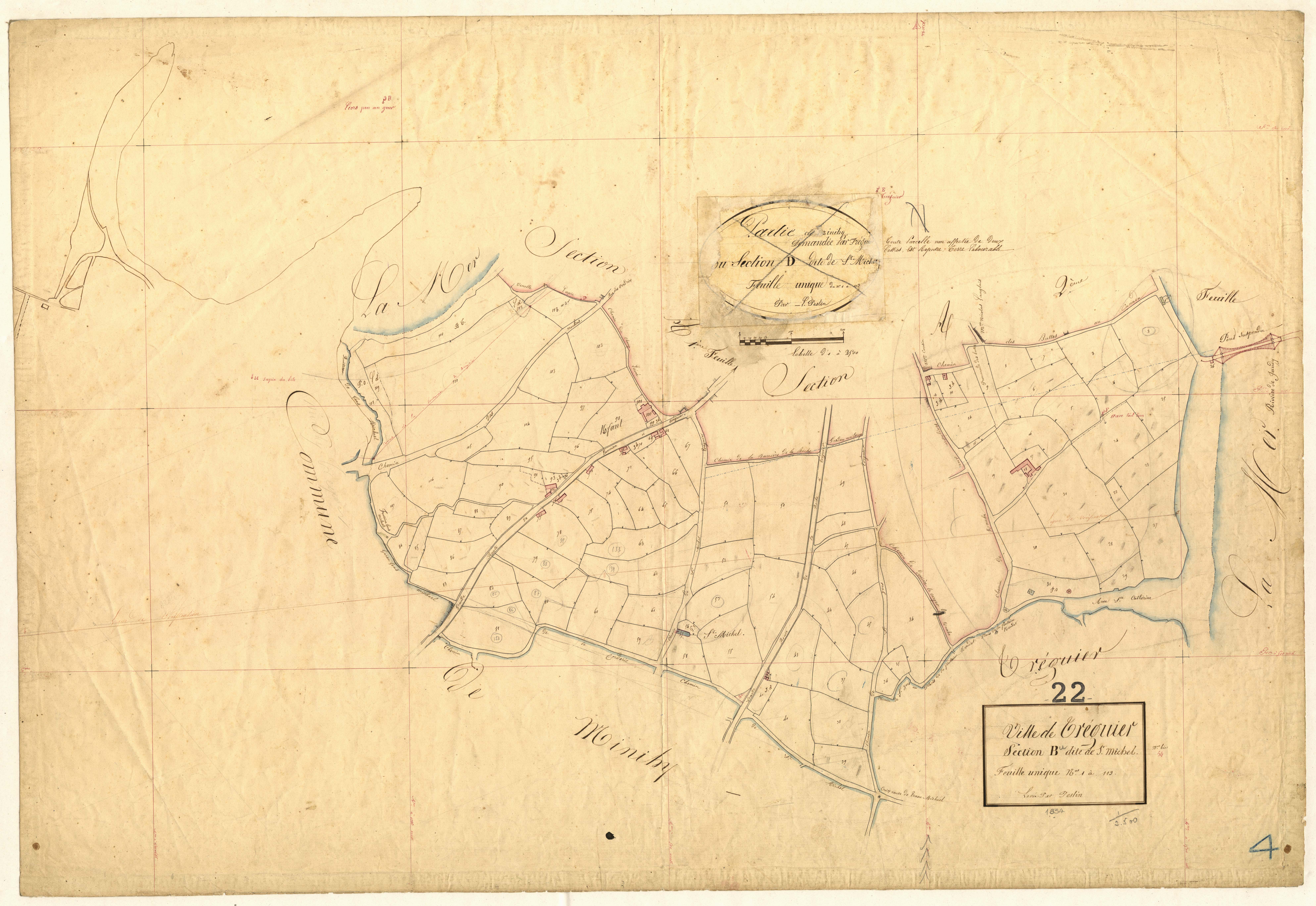 Tréguier - Section B, feuille unique