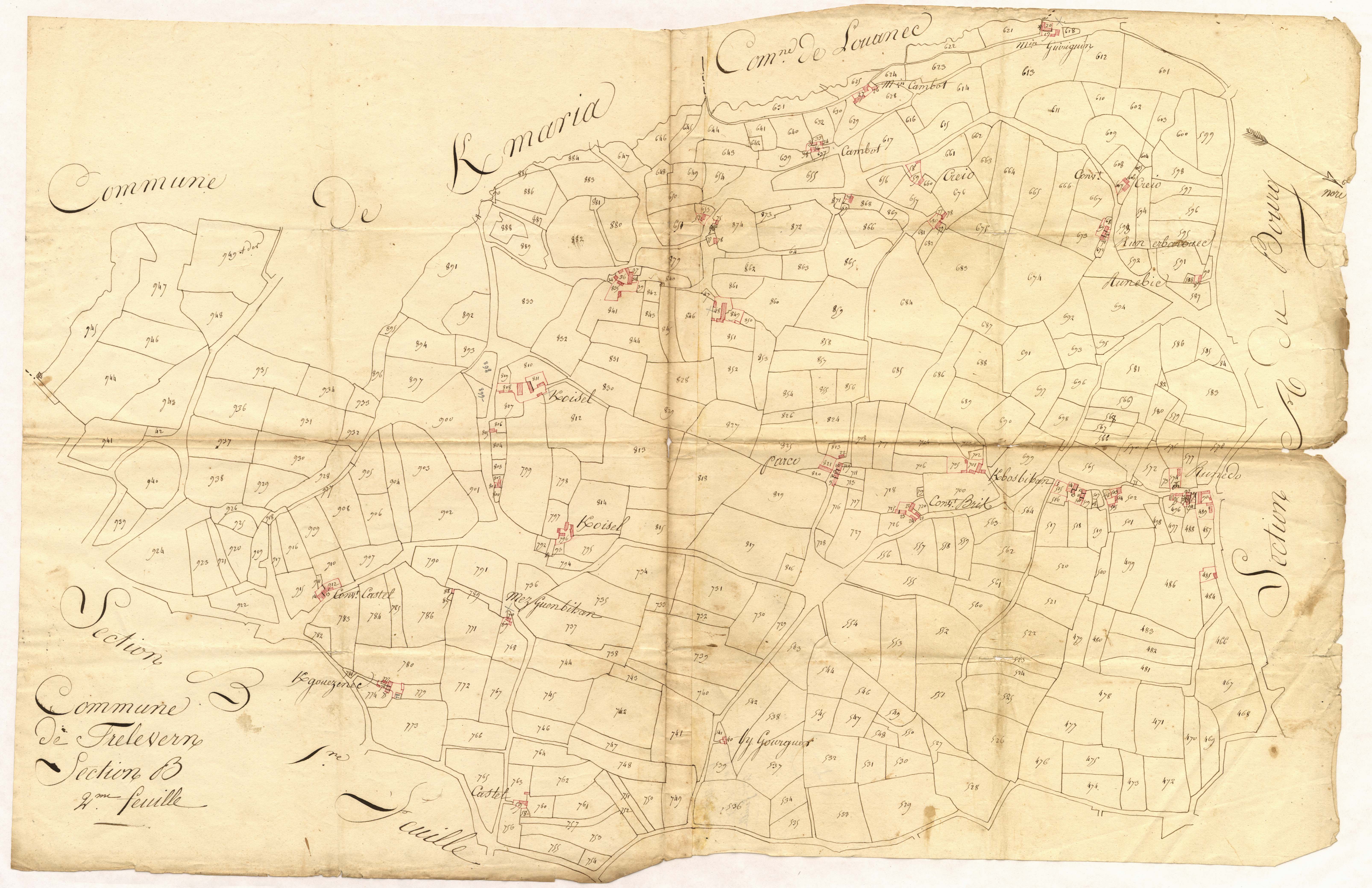 Trélévern - Section B, 2e feuille