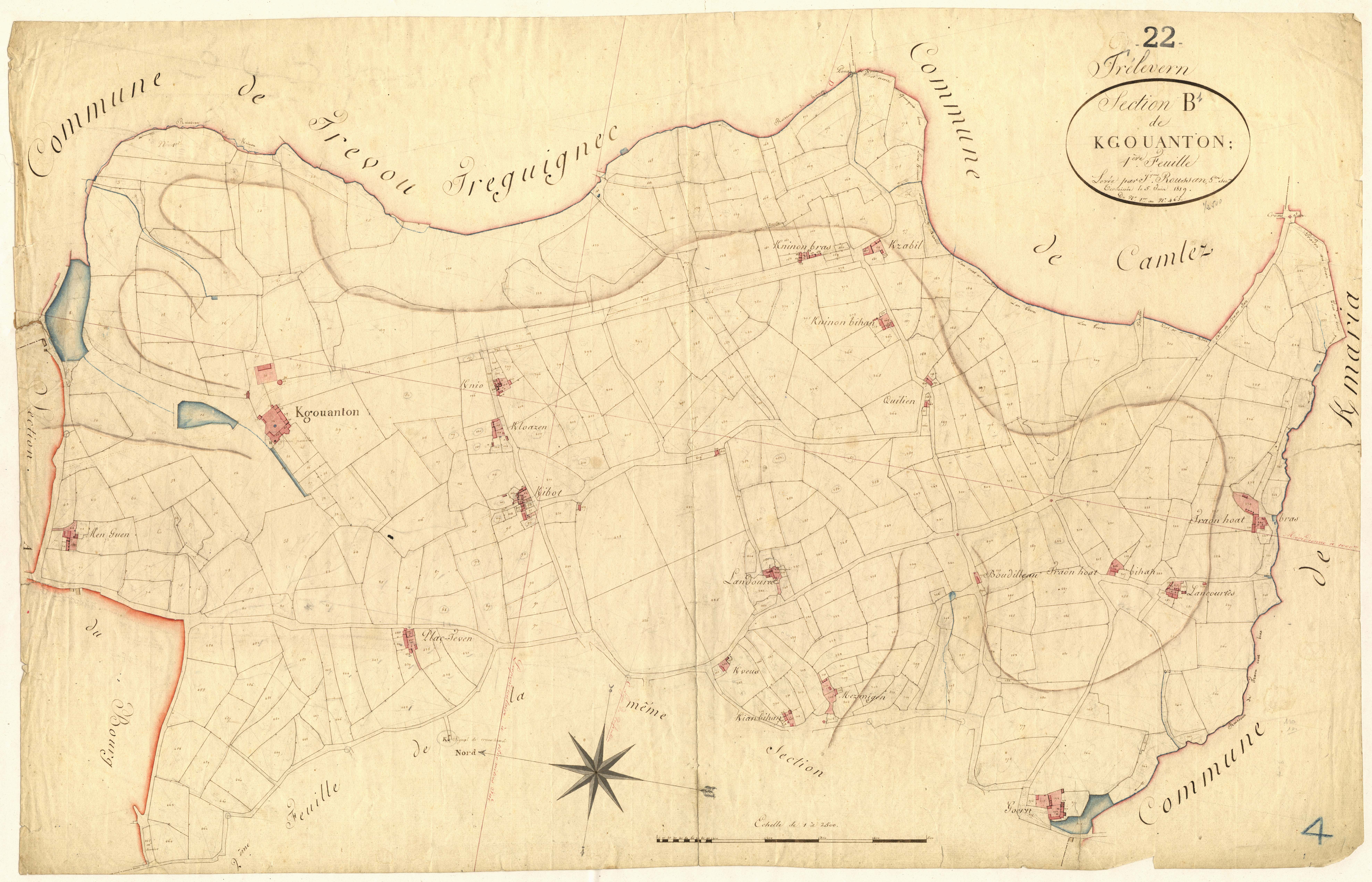 Trélévern - Section B, 1re feuille