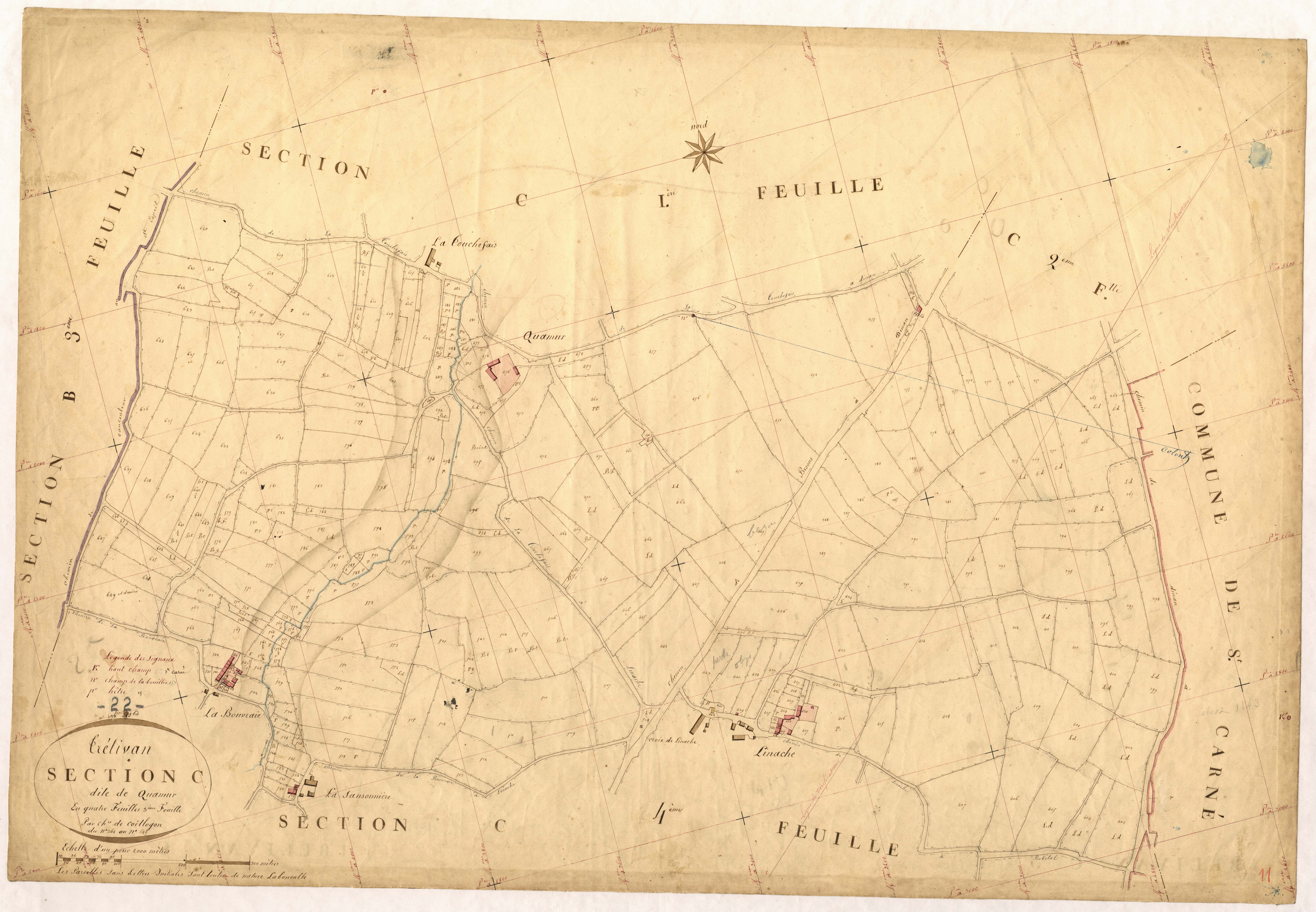 Trélivan - Section C, 3e feuille