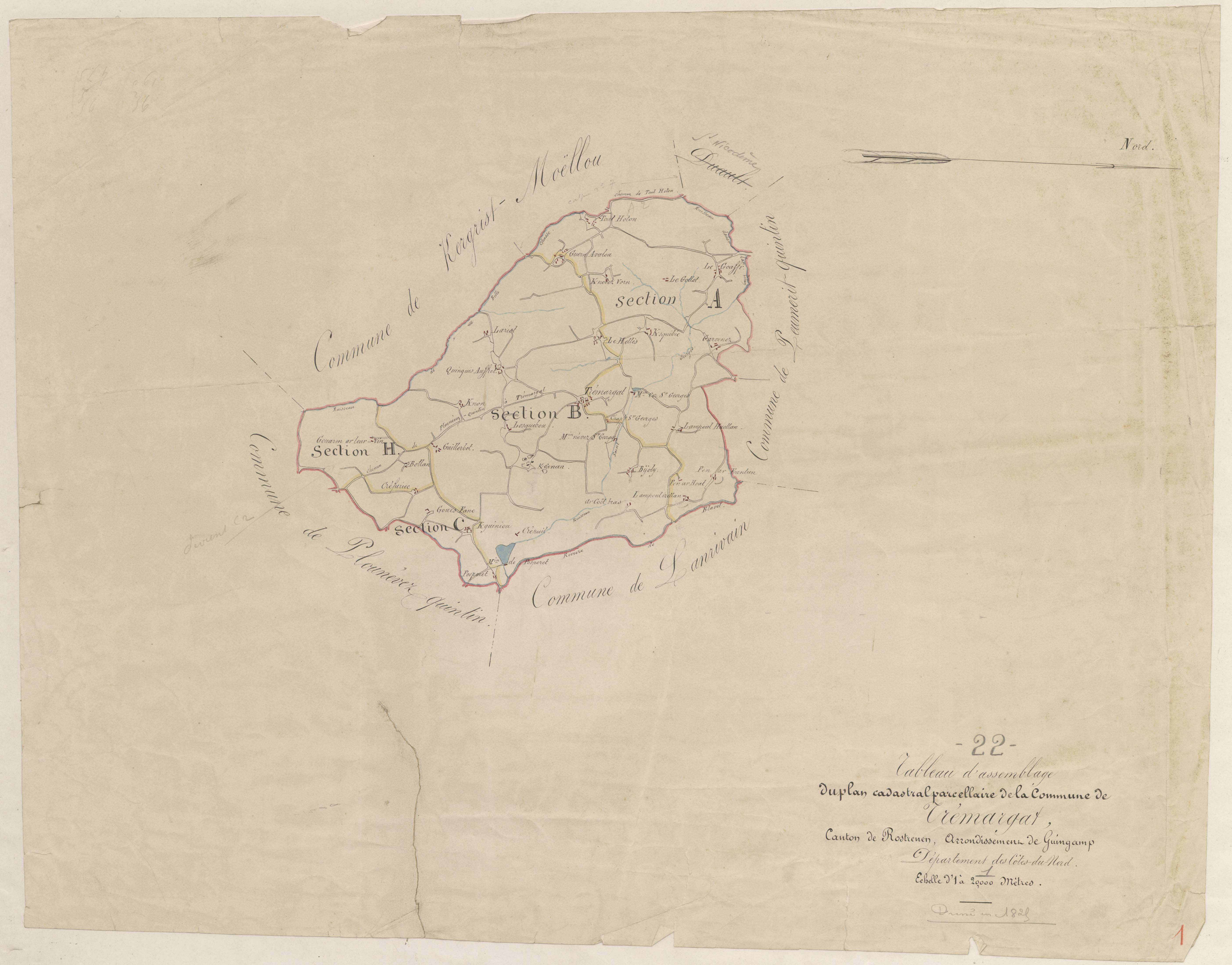 Trémargat - Tableau d'assemblage
