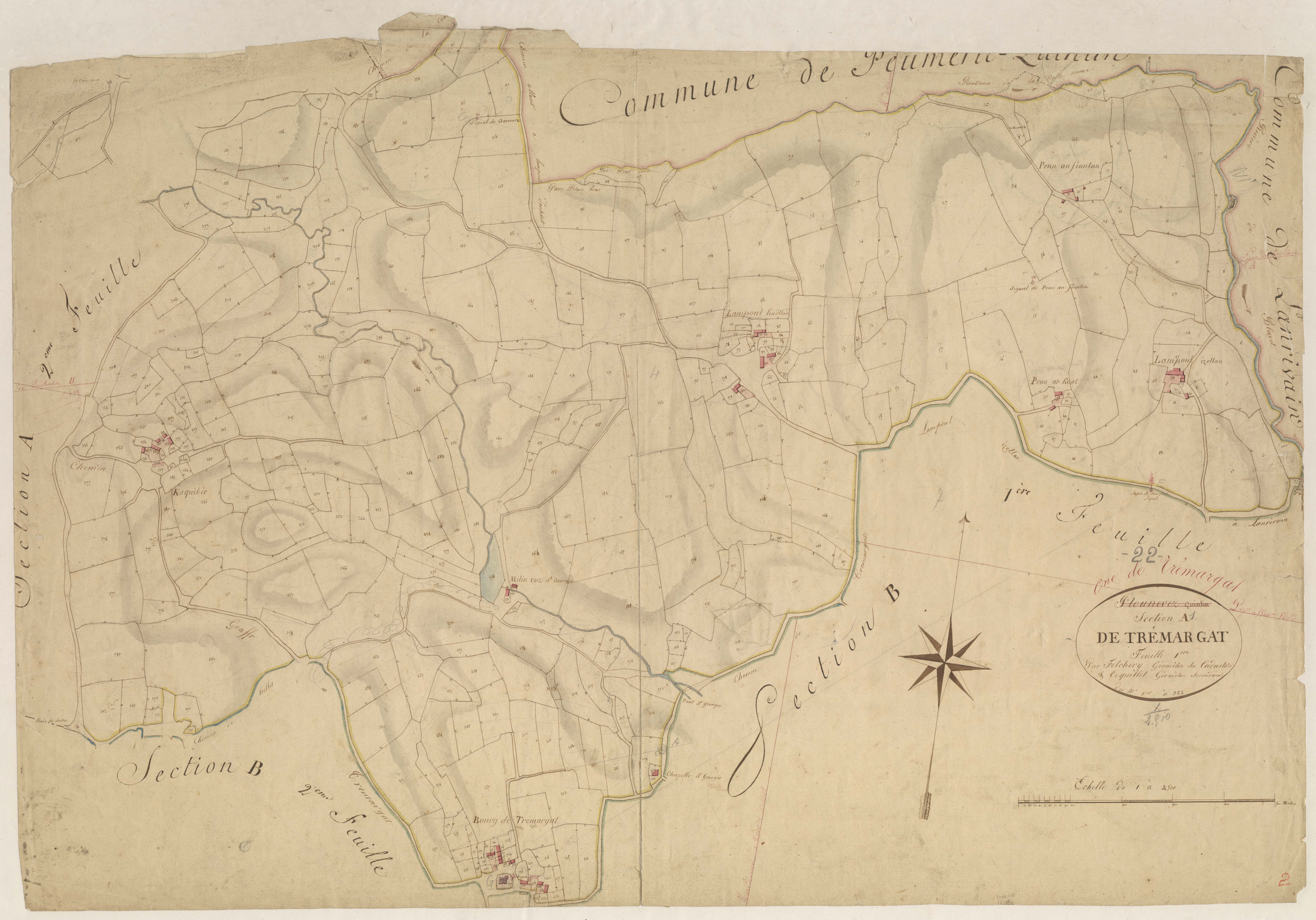 Trémargat - Section A, 1re feuille