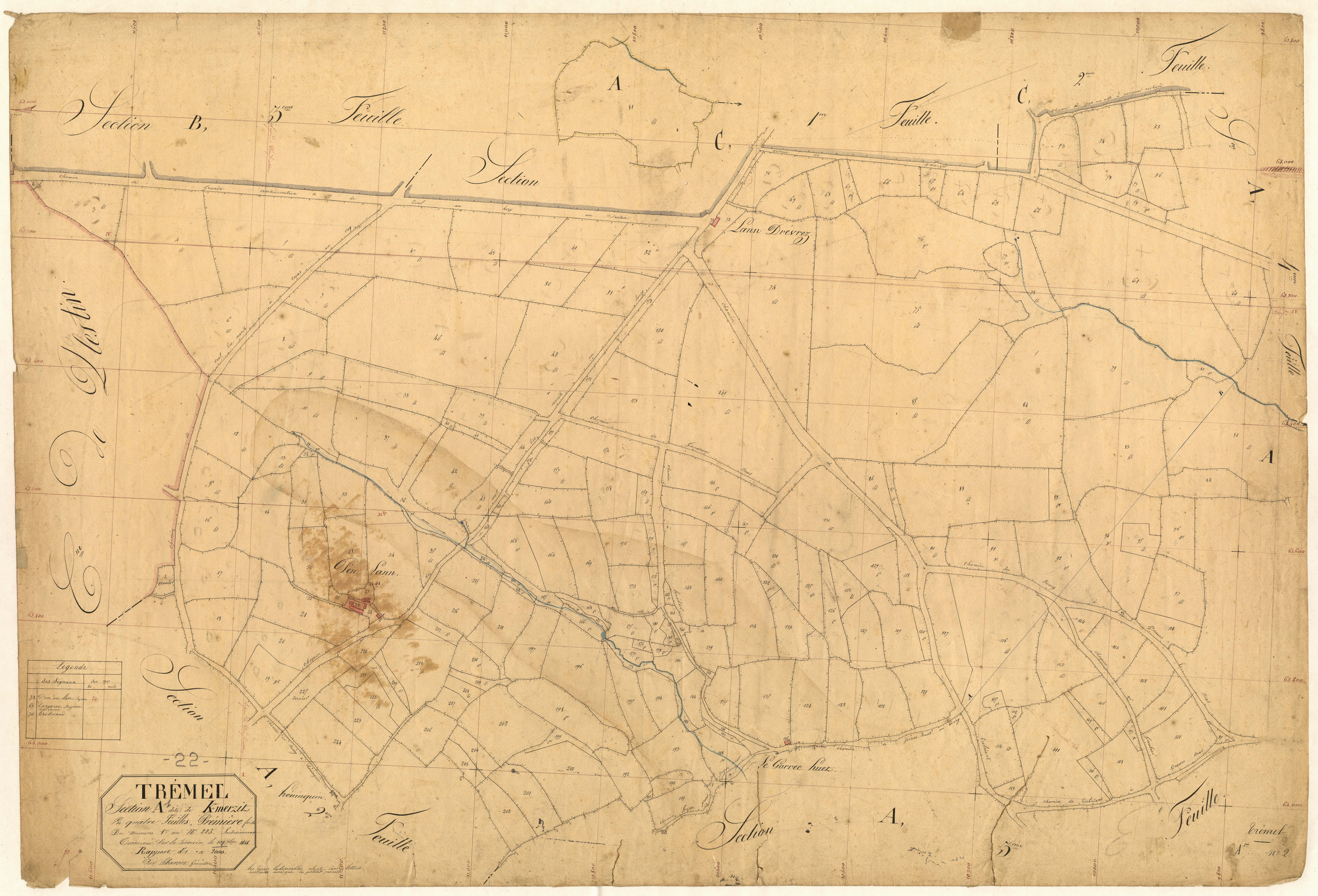 Trémel - Section A, 1re feuille