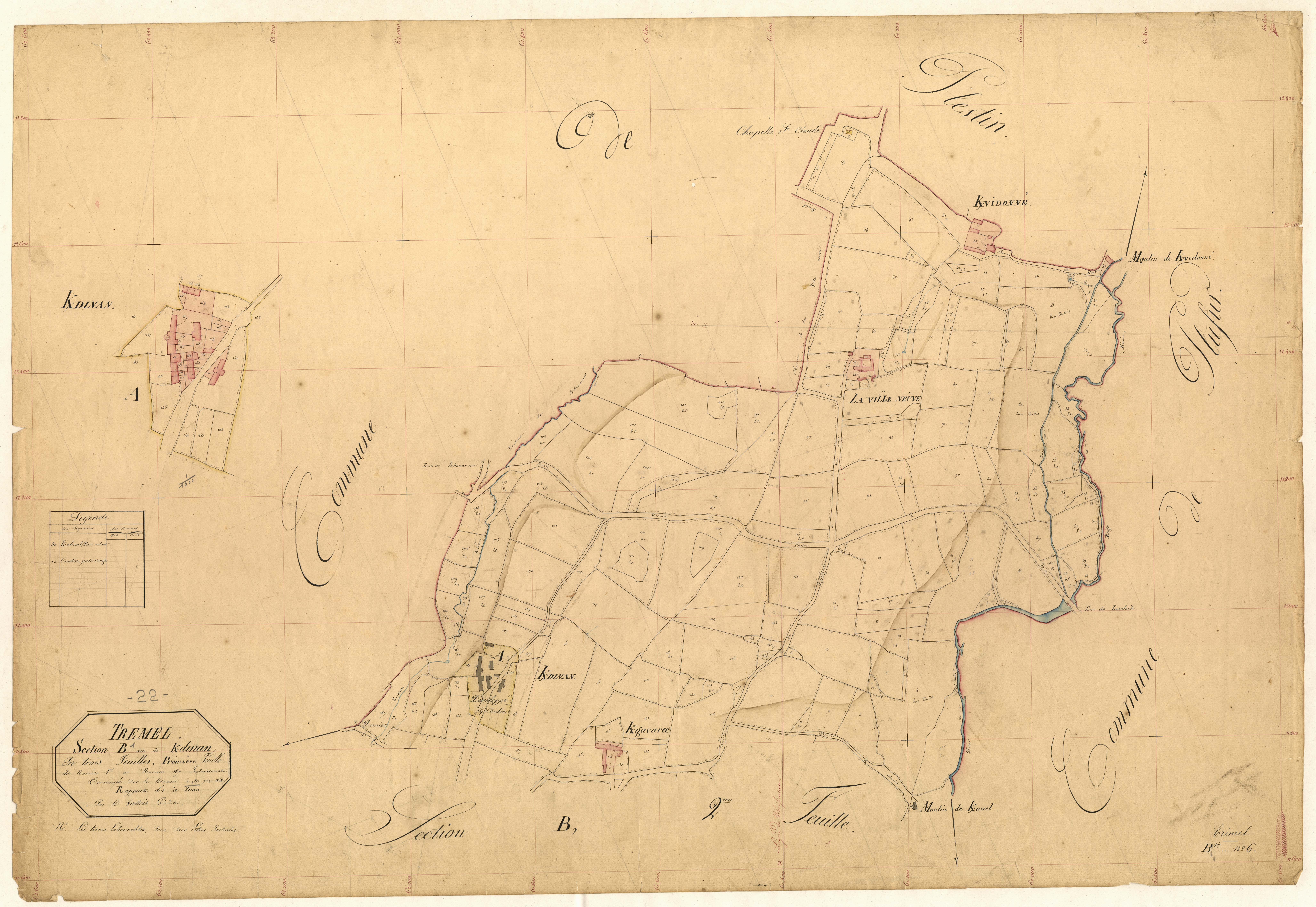 Trémel - Section B, 1re feuille