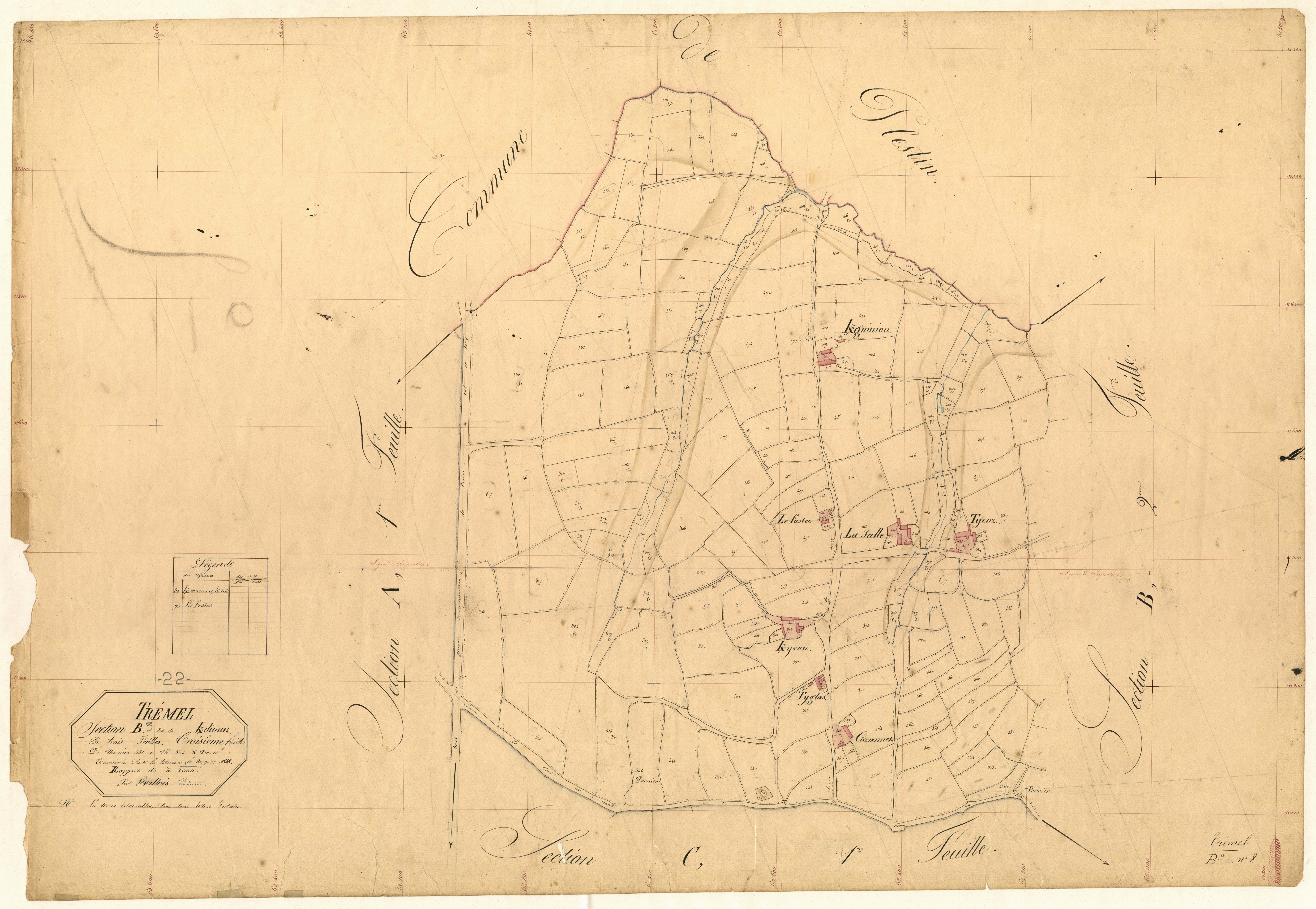 Trémel - Section B, 3e feuille