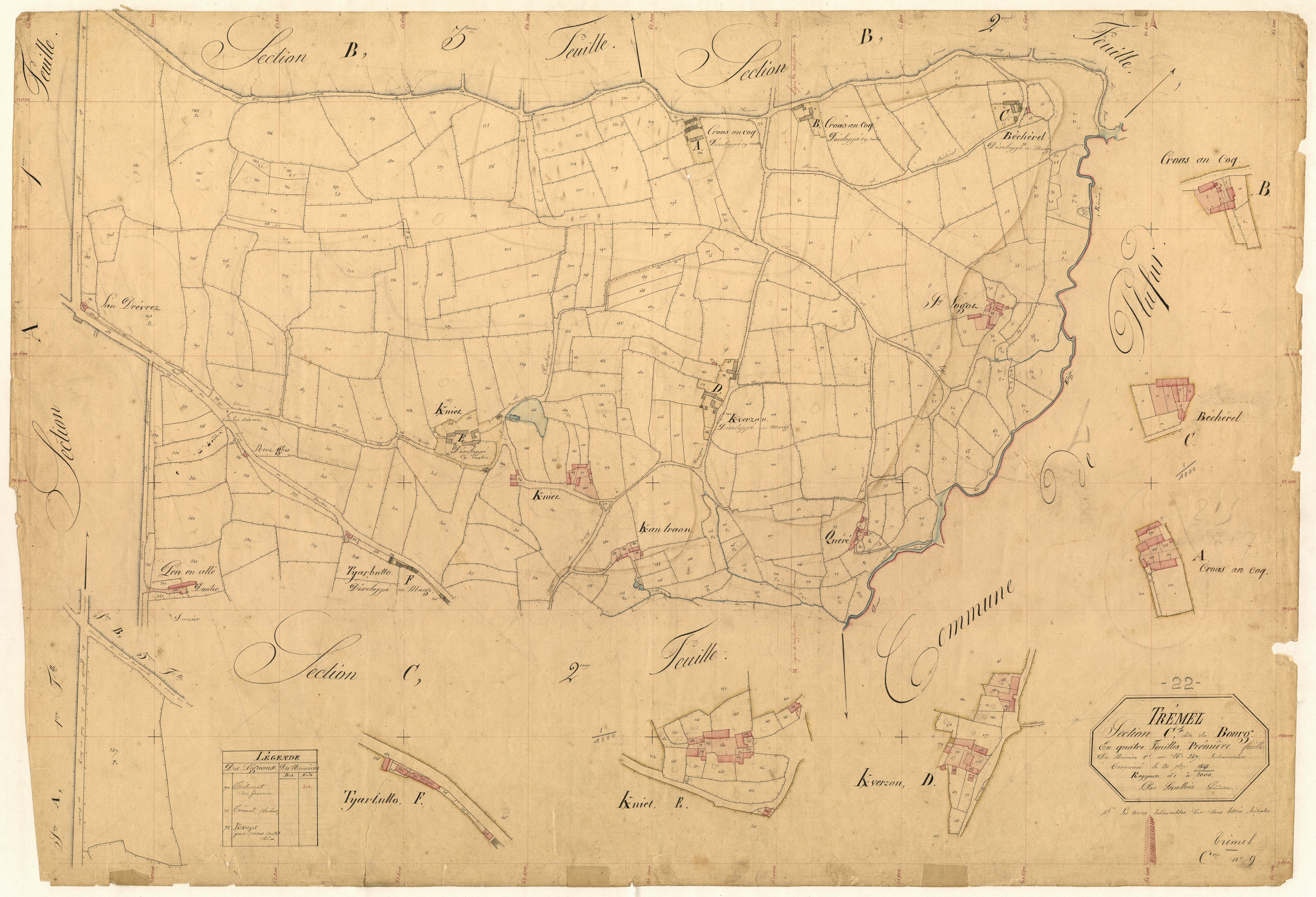 Trémel - Section C, 1re feuille