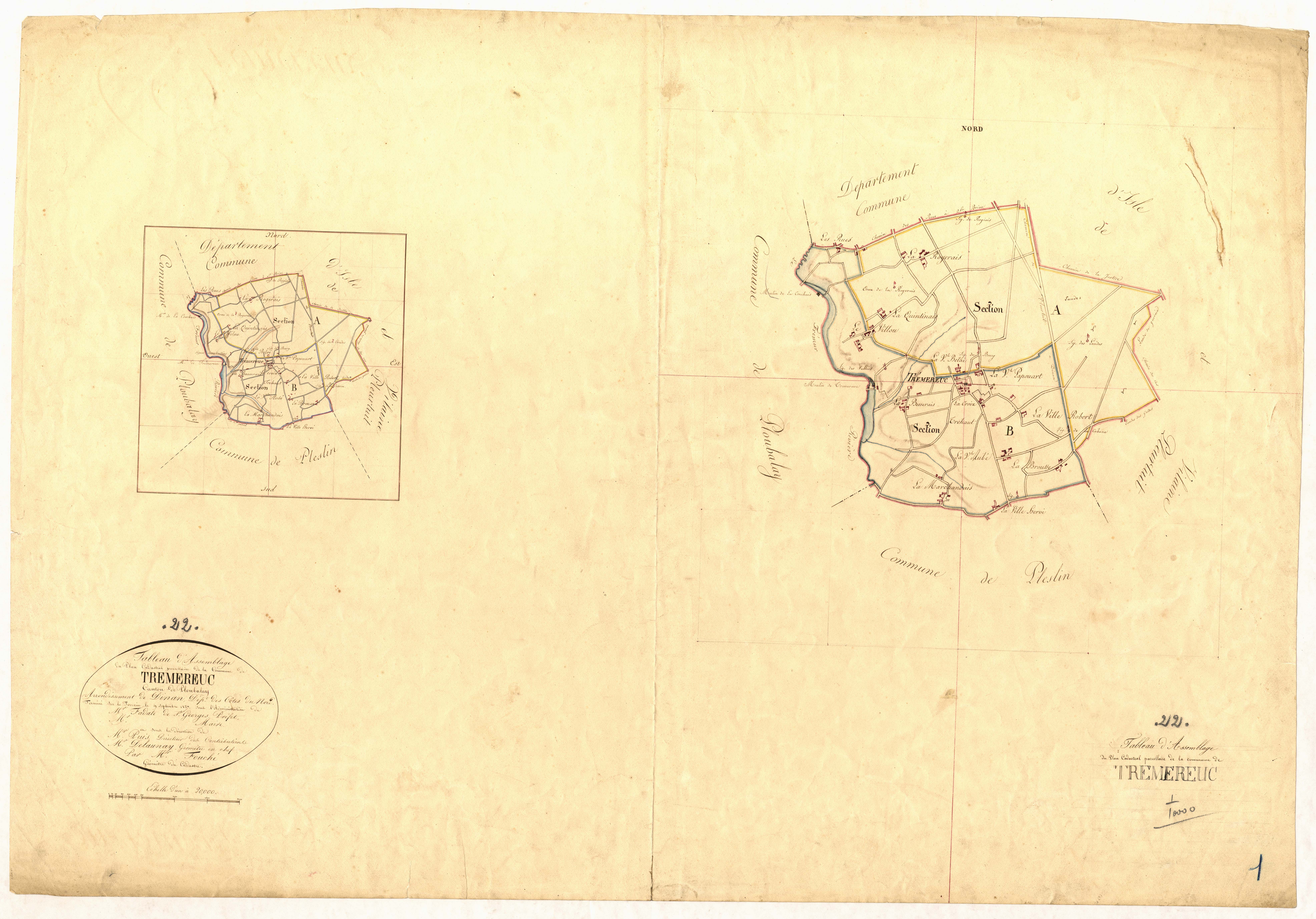 Tréméreuc - Tableau d'assemblage