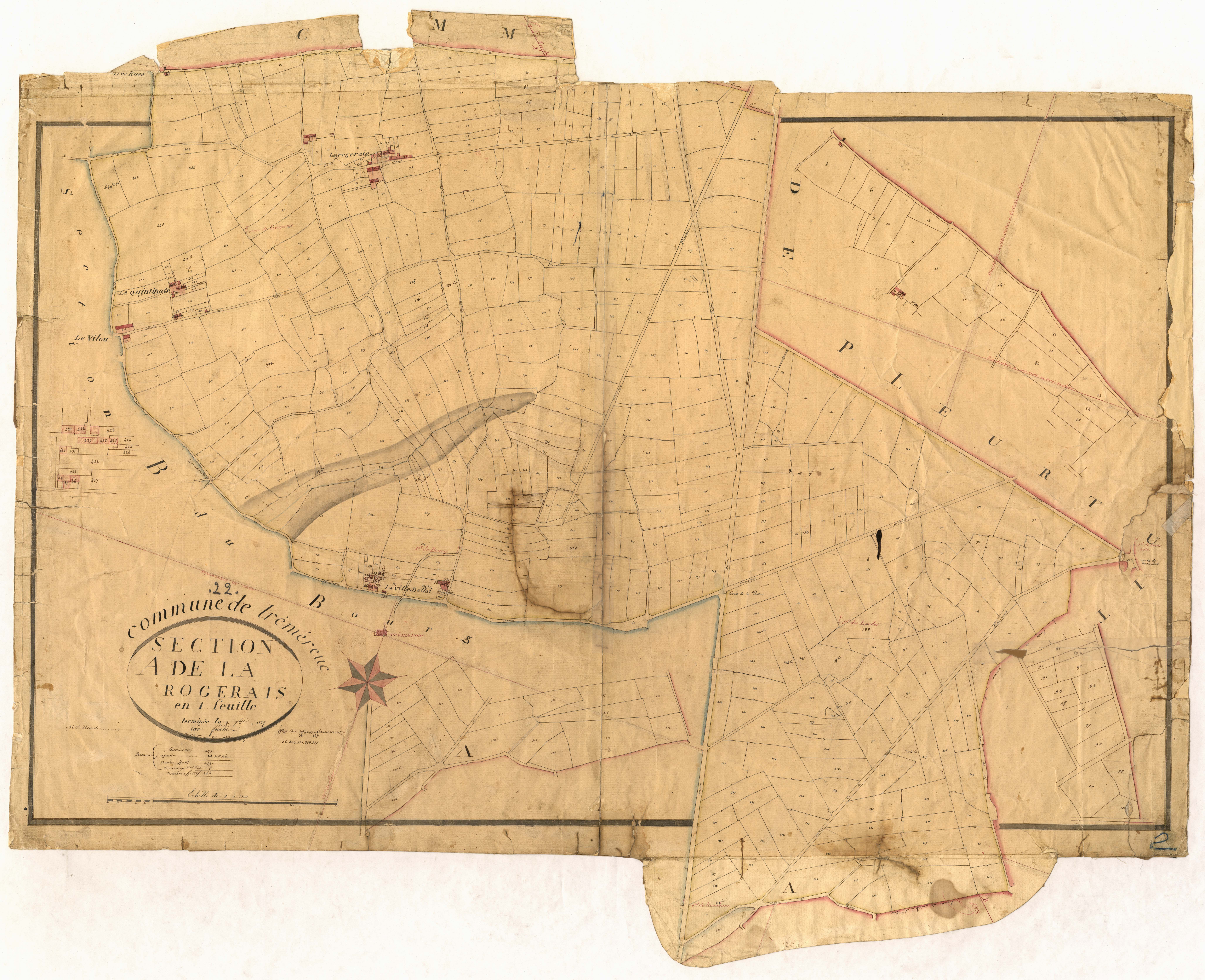 Tréméreuc - Section A, feuille unique