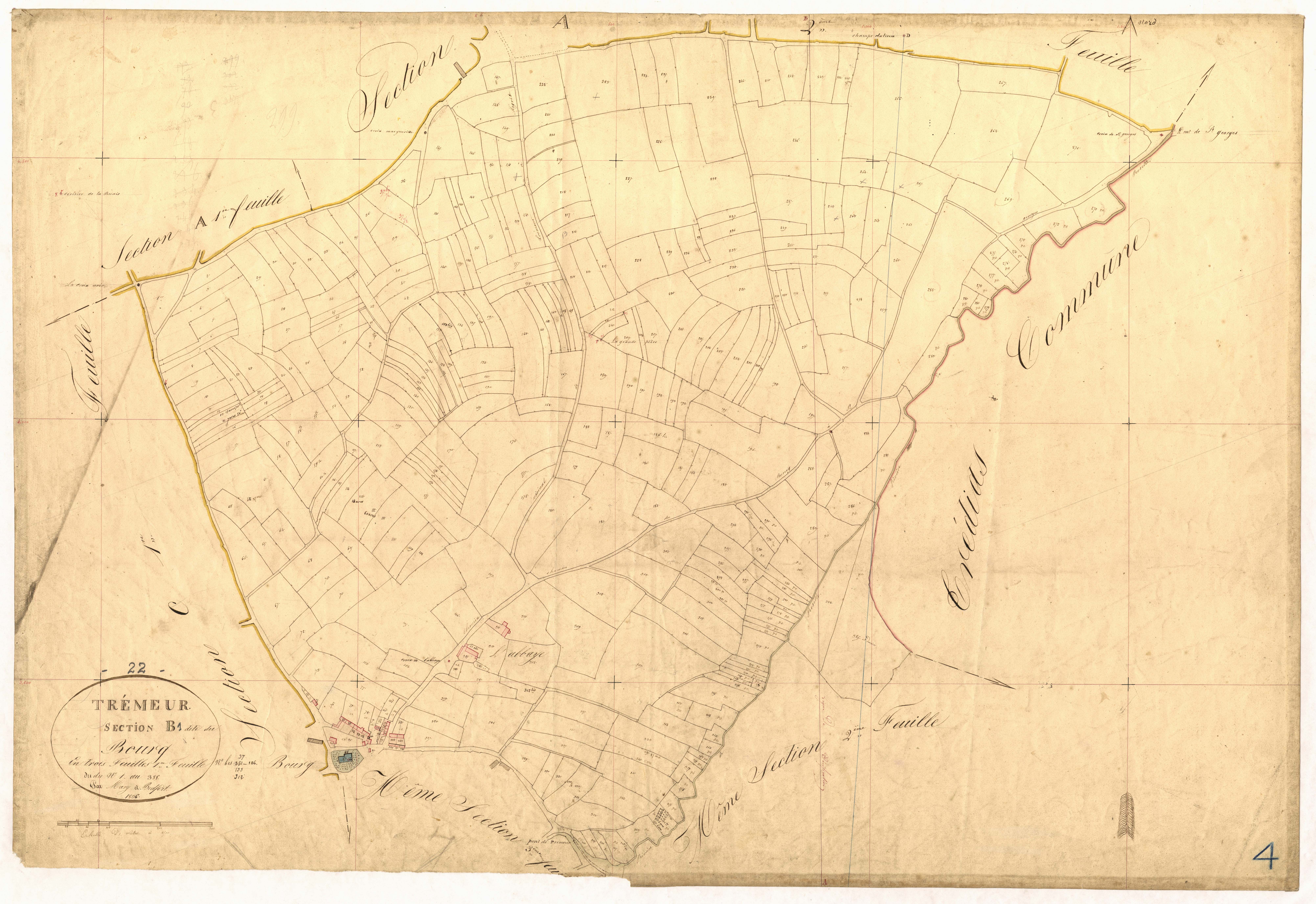 Trémeur - Section B, 1re feuille