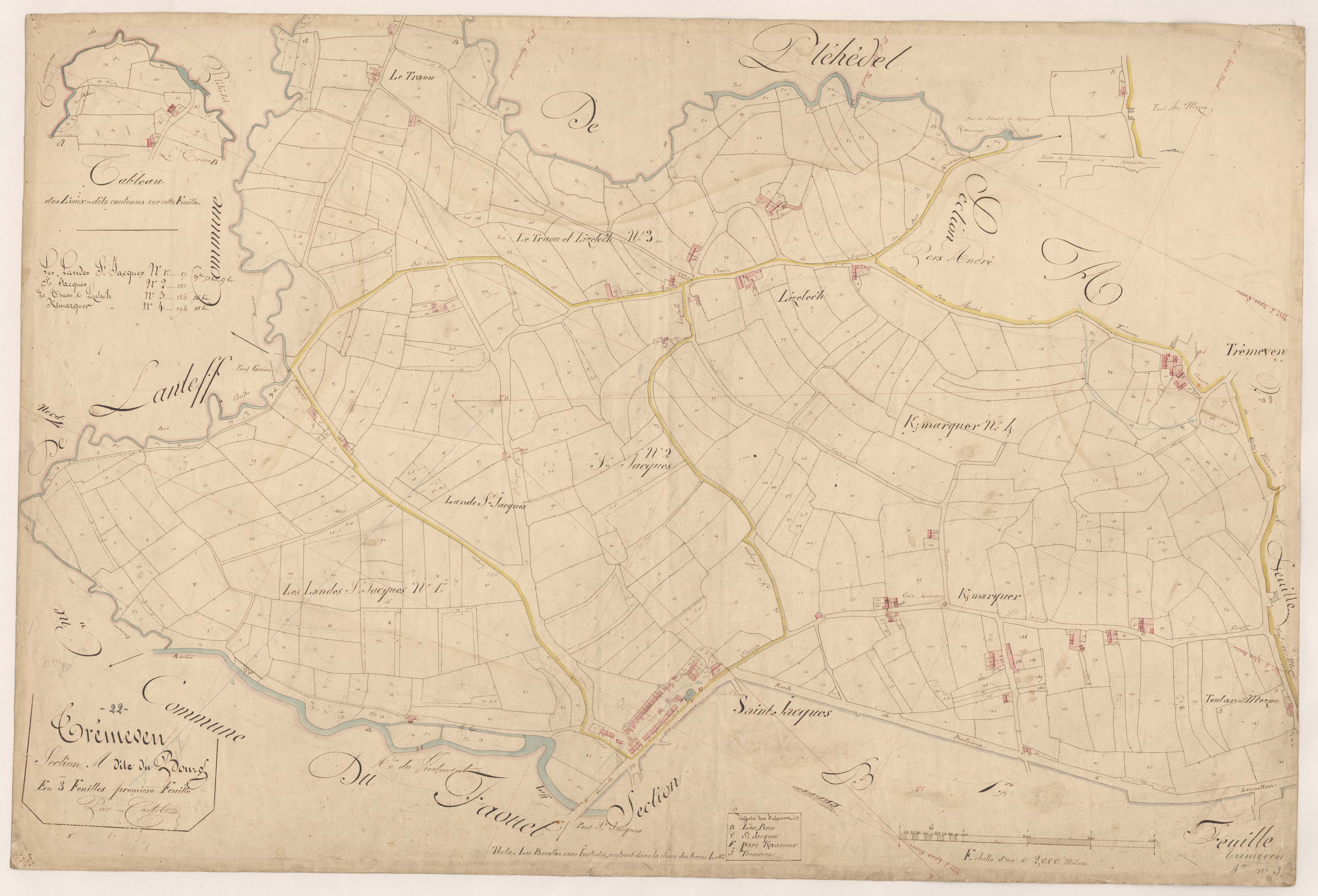 Tréméven - Section A, 1re feuille