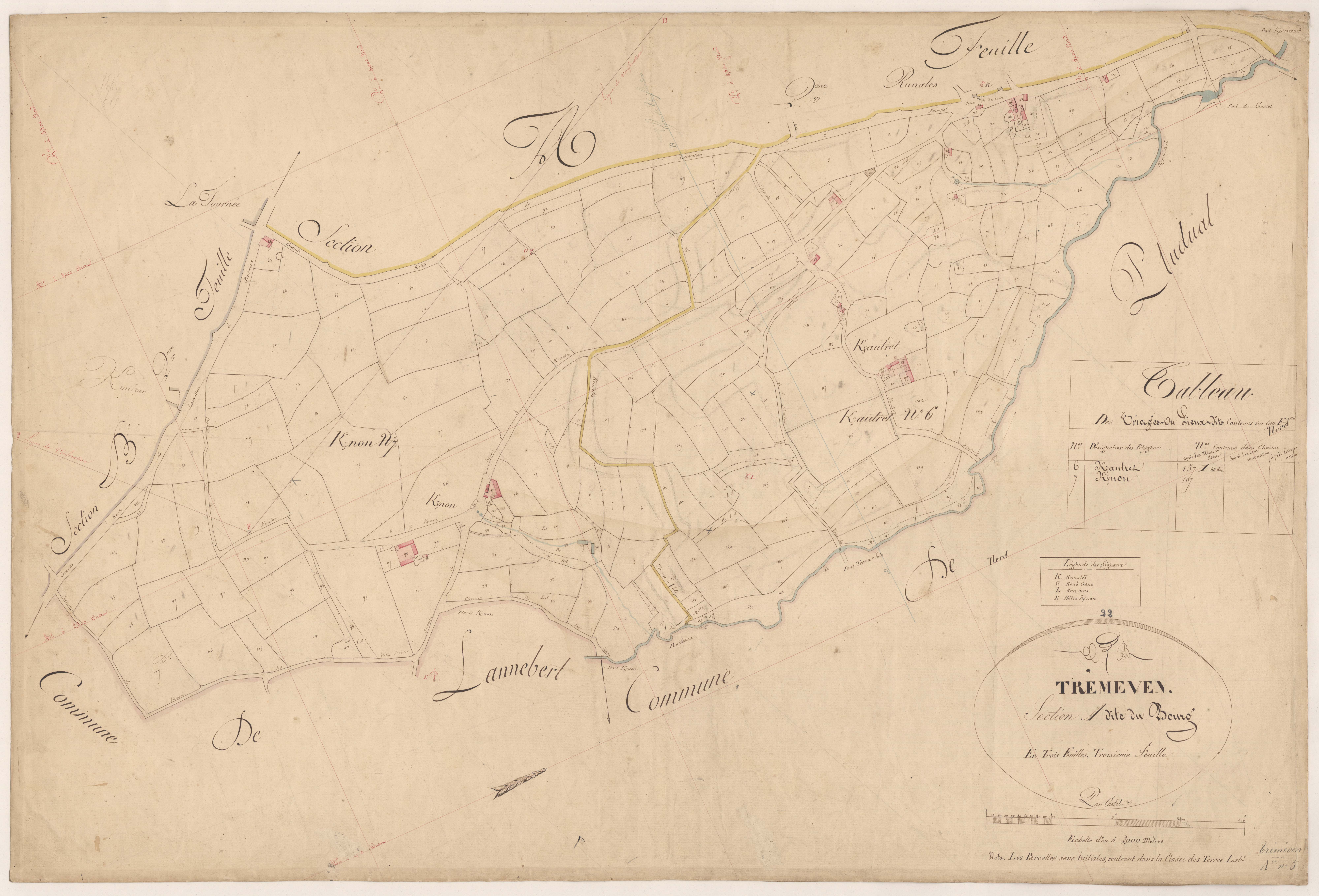 Tréméven - Section A, 3e feuille