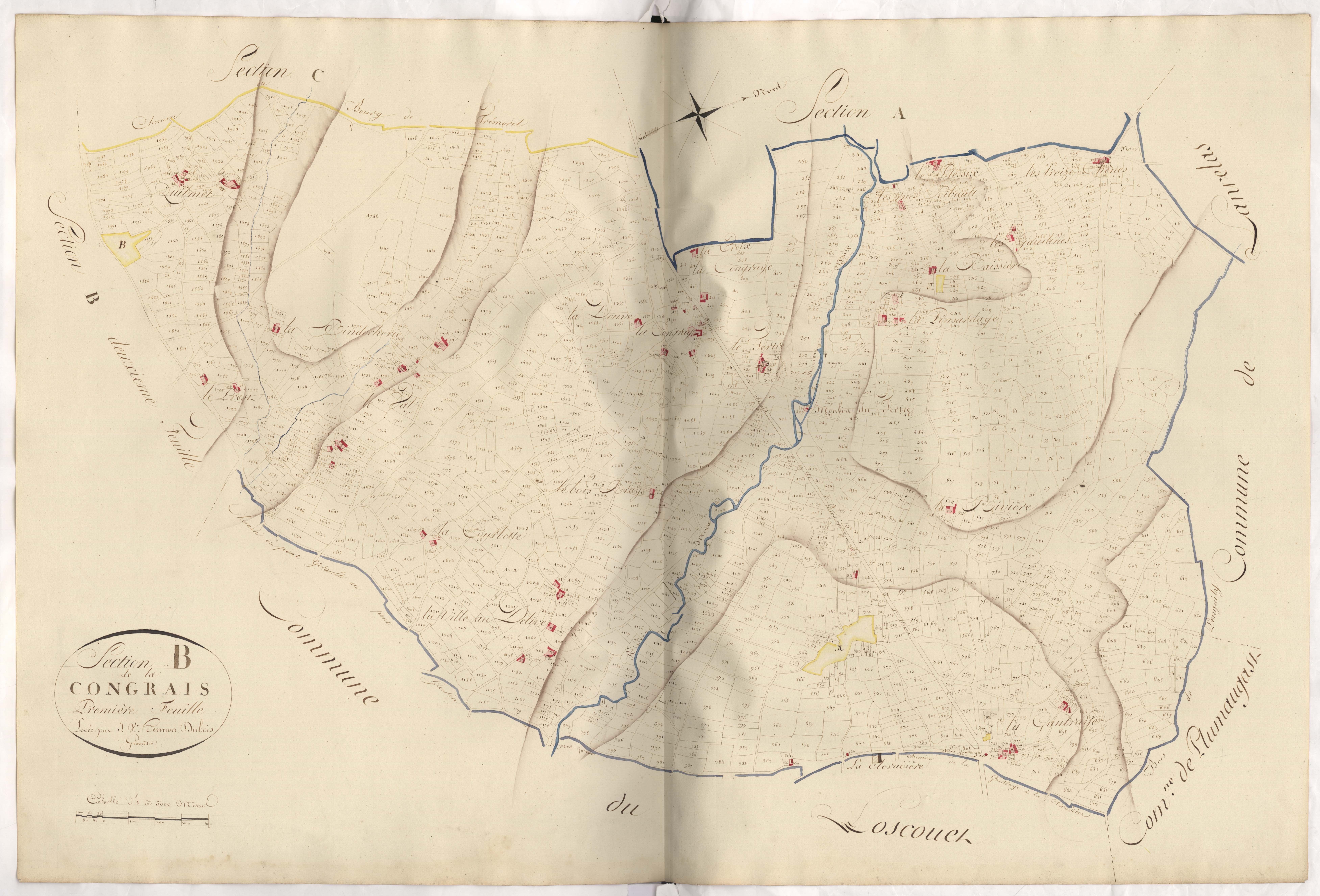 Trémorel - Section B, 1re feuille