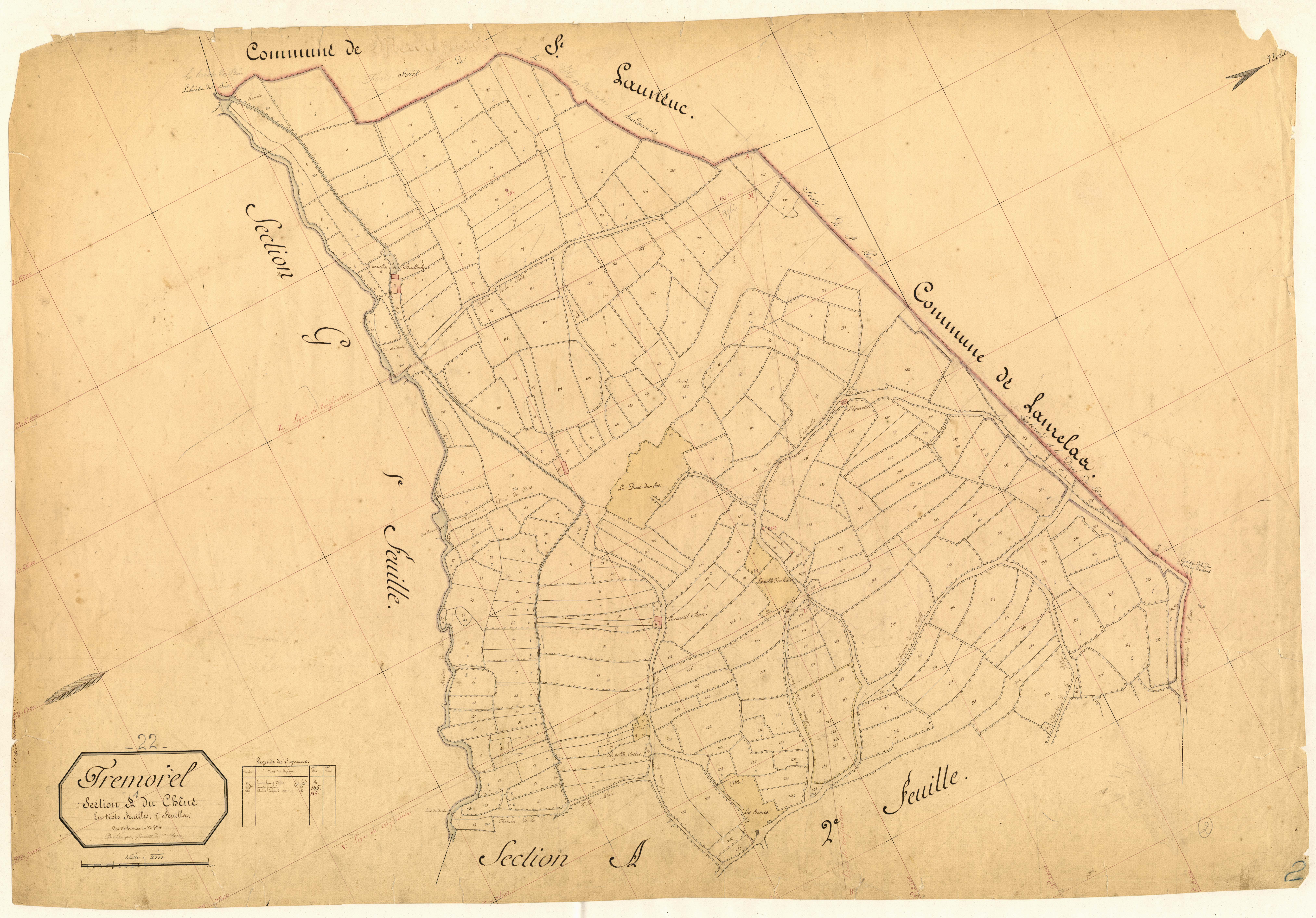 Trémorel - Section A, 1re feuille
