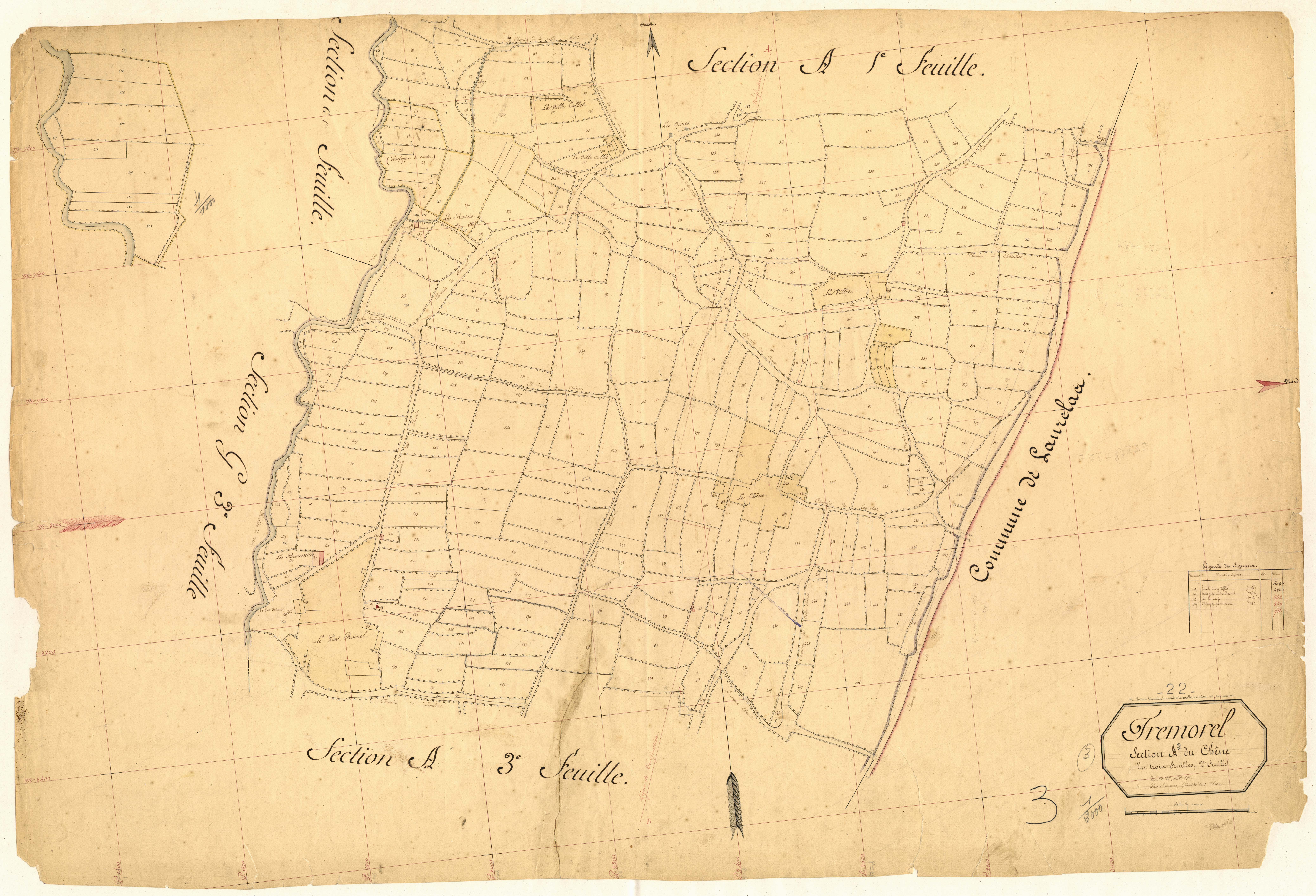 Trémorel - Section A, 2e feuille