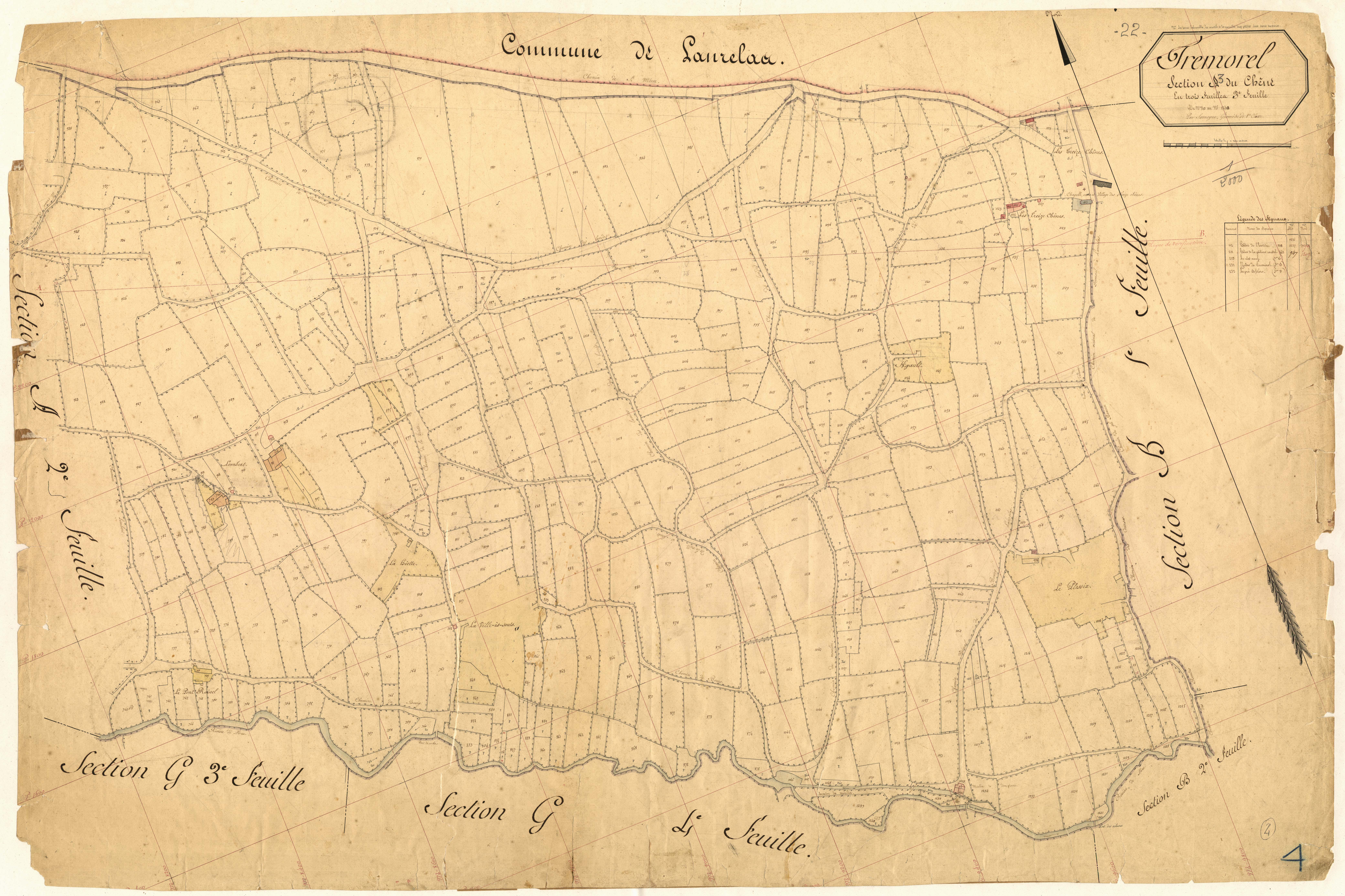 Trémorel - Section A, 3e feuille