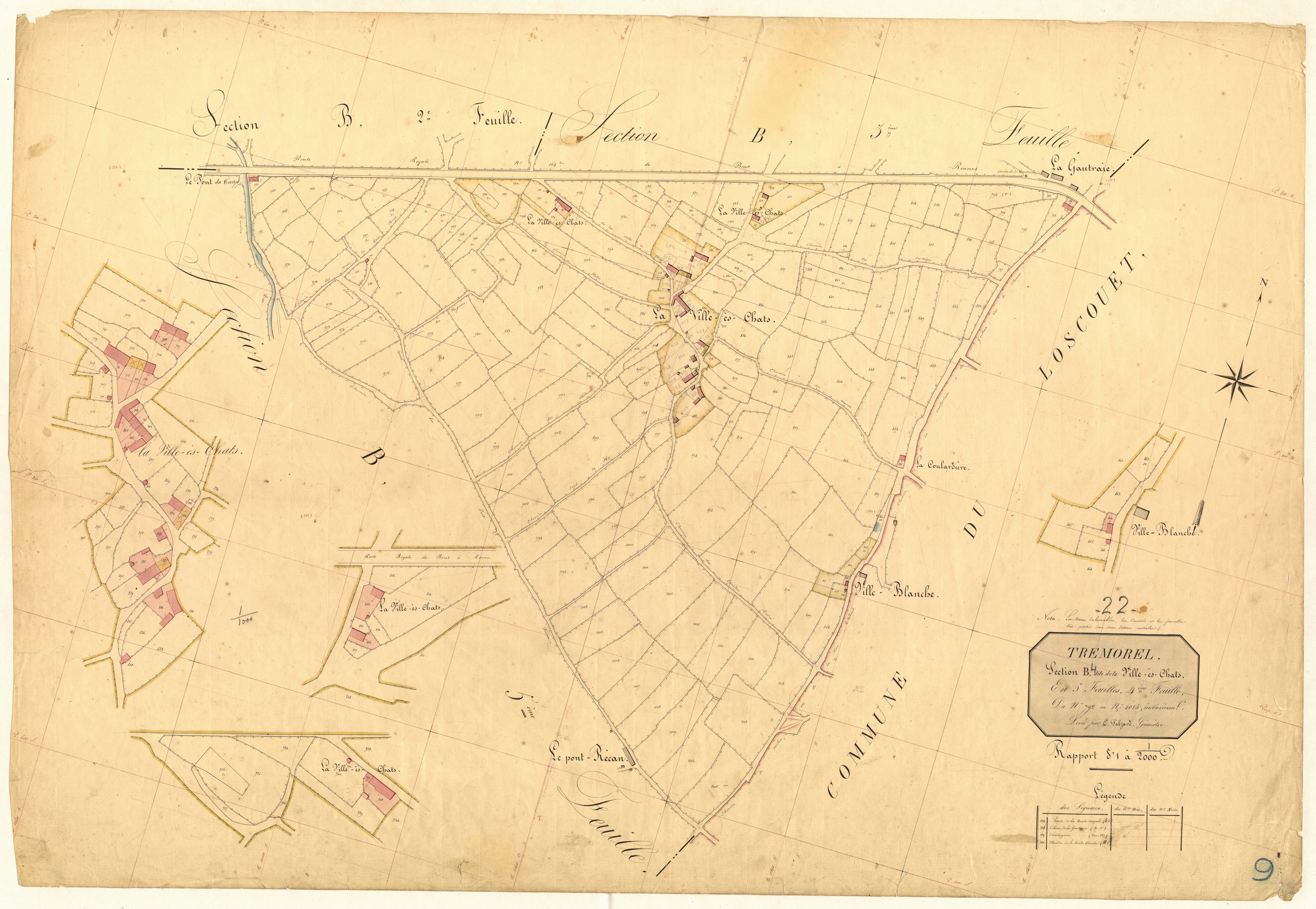 Trémorel - Section B, 4e feuille
