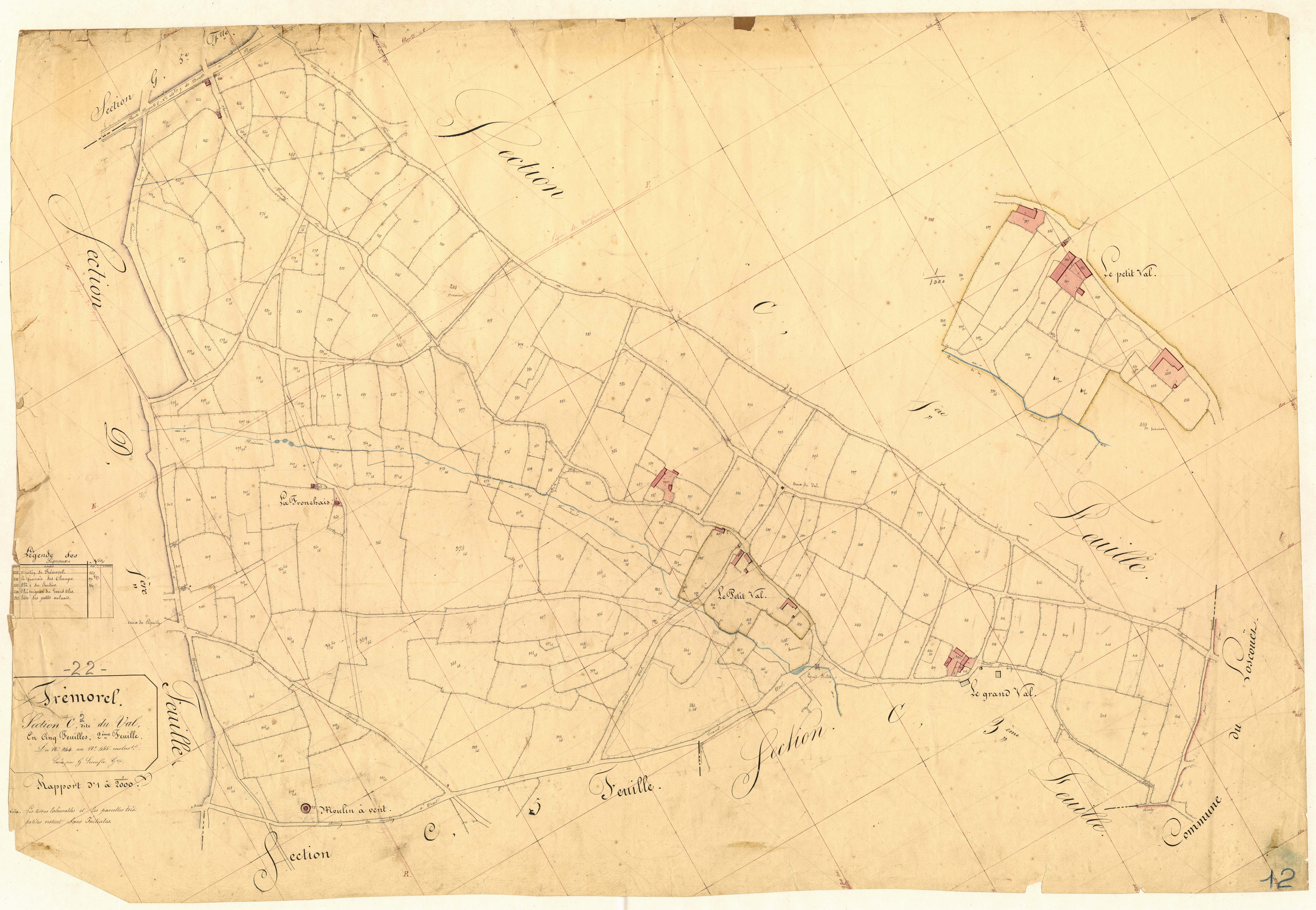Trémorel - Section C, 2e feuille