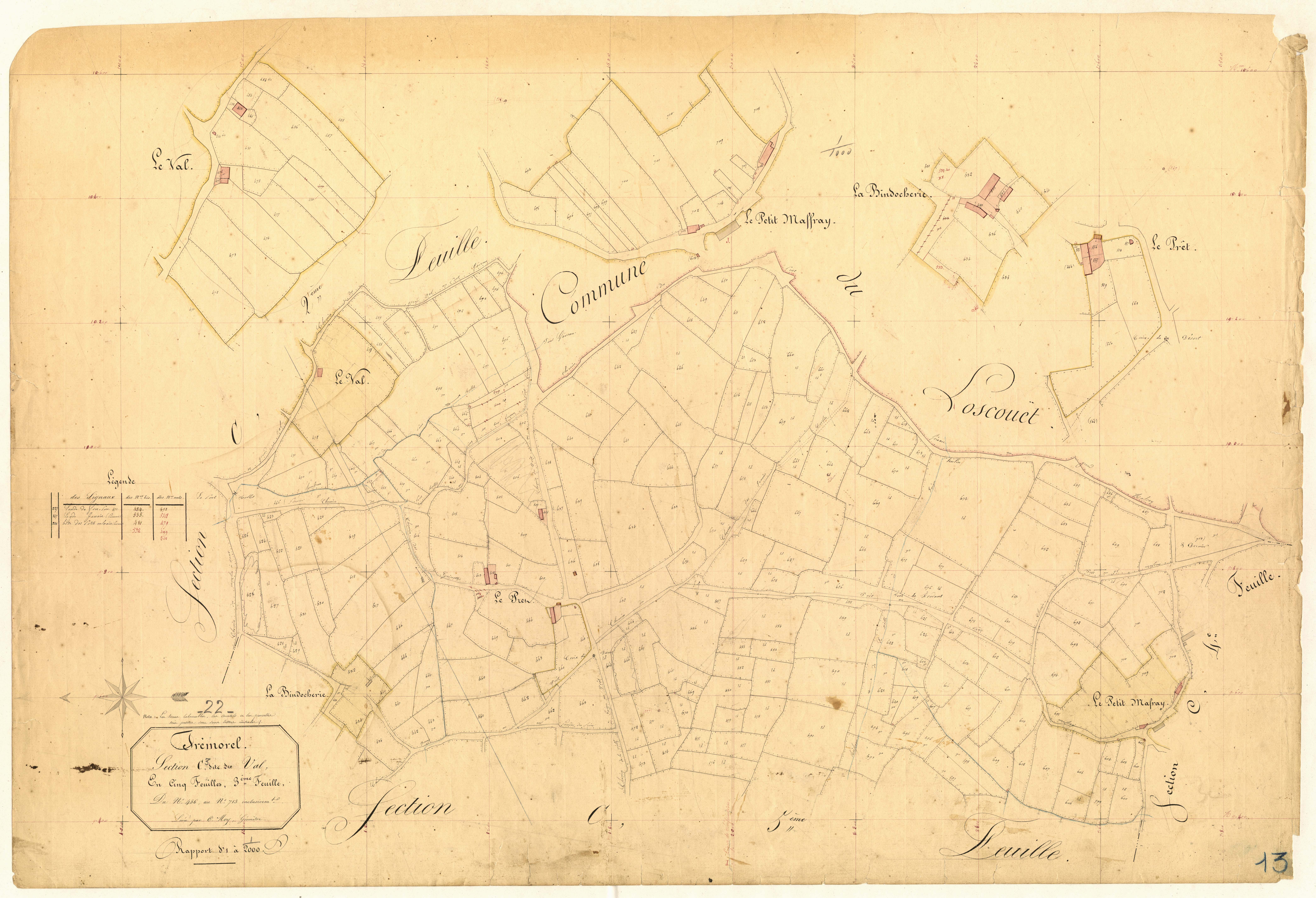 Trémorel - Section C, 3e feuille