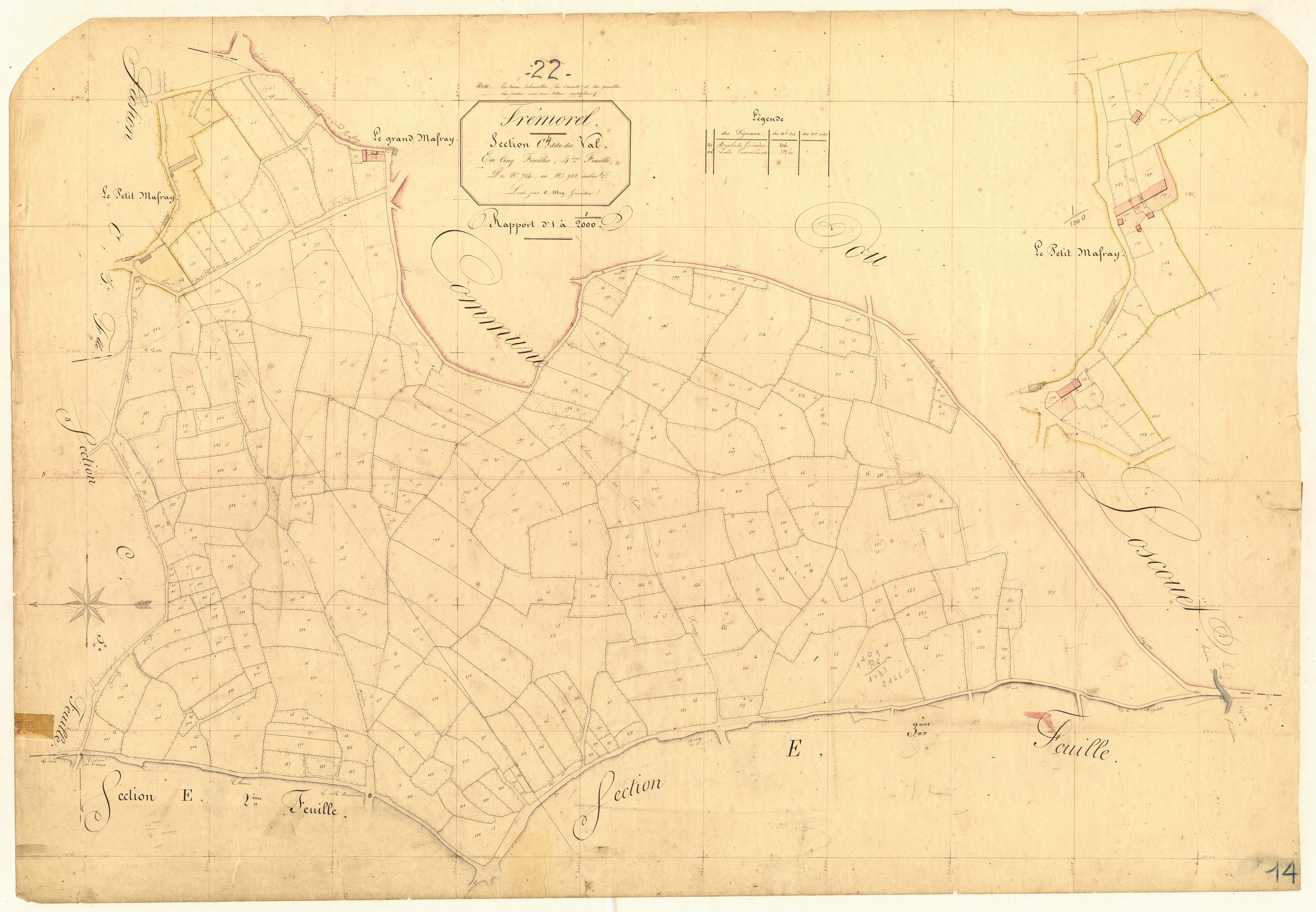 Trémorel - Section C, 4e feuille