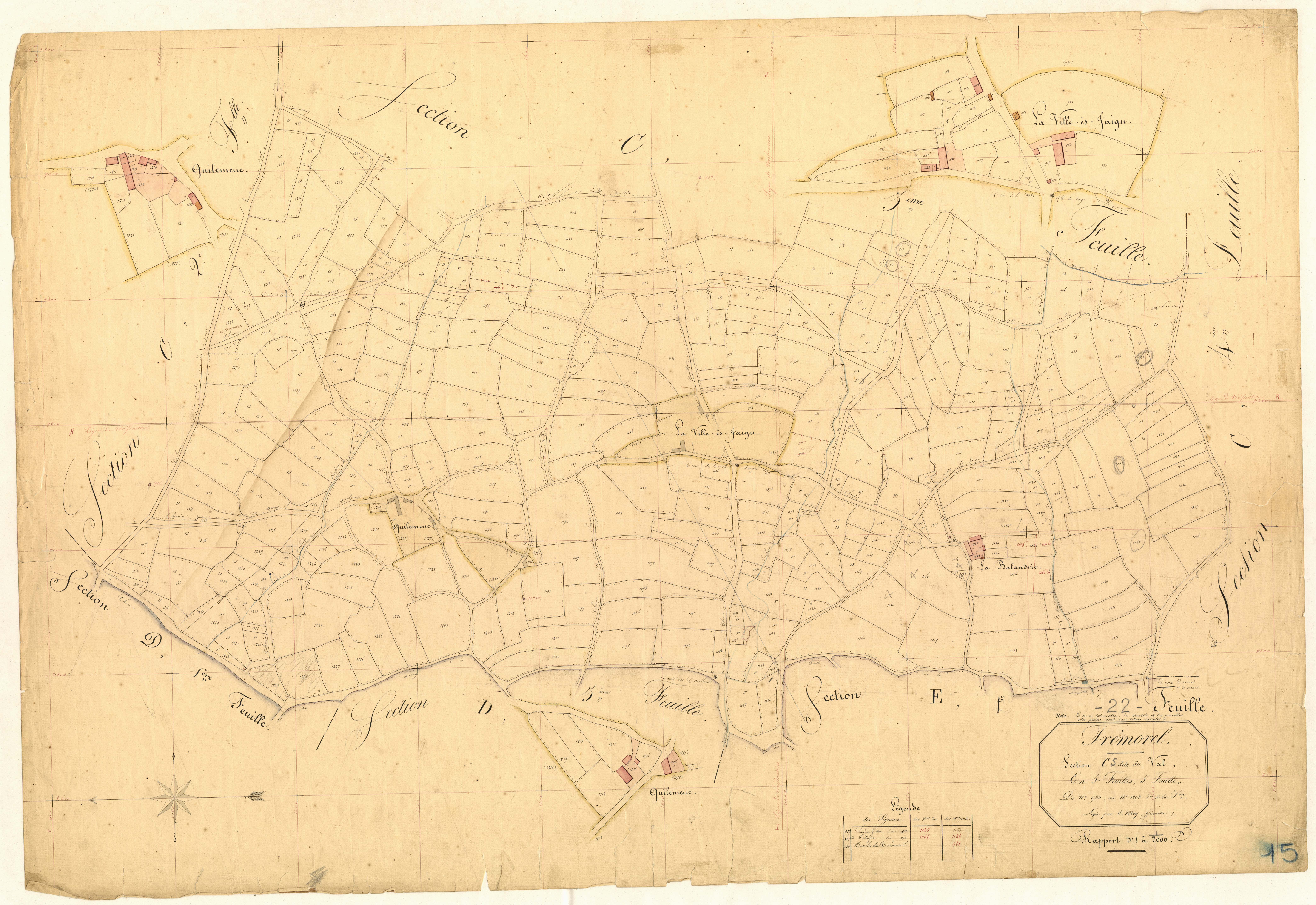 Trémorel - Section C, 5e feuille