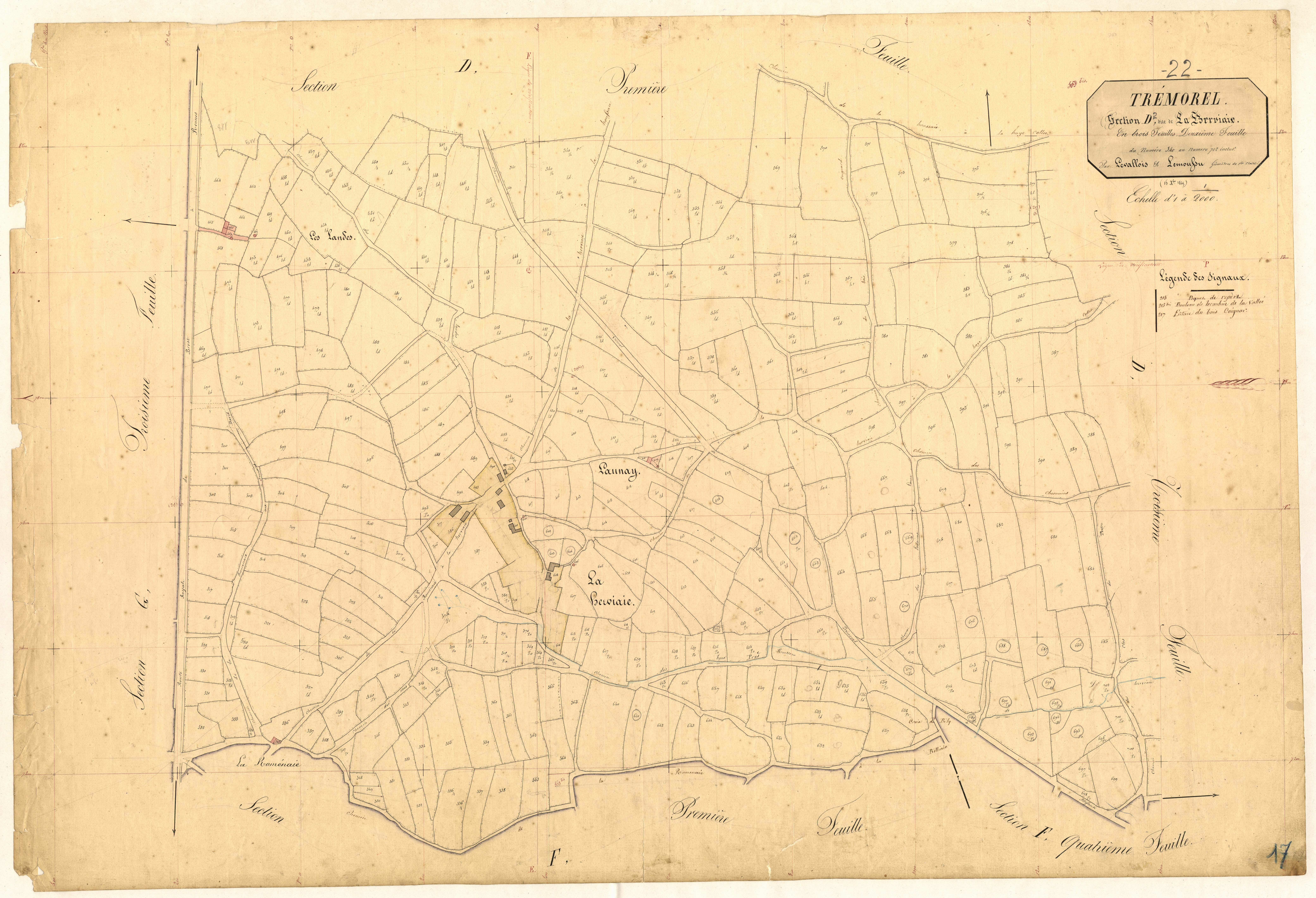 Trémorel - Section D, 2e feuille