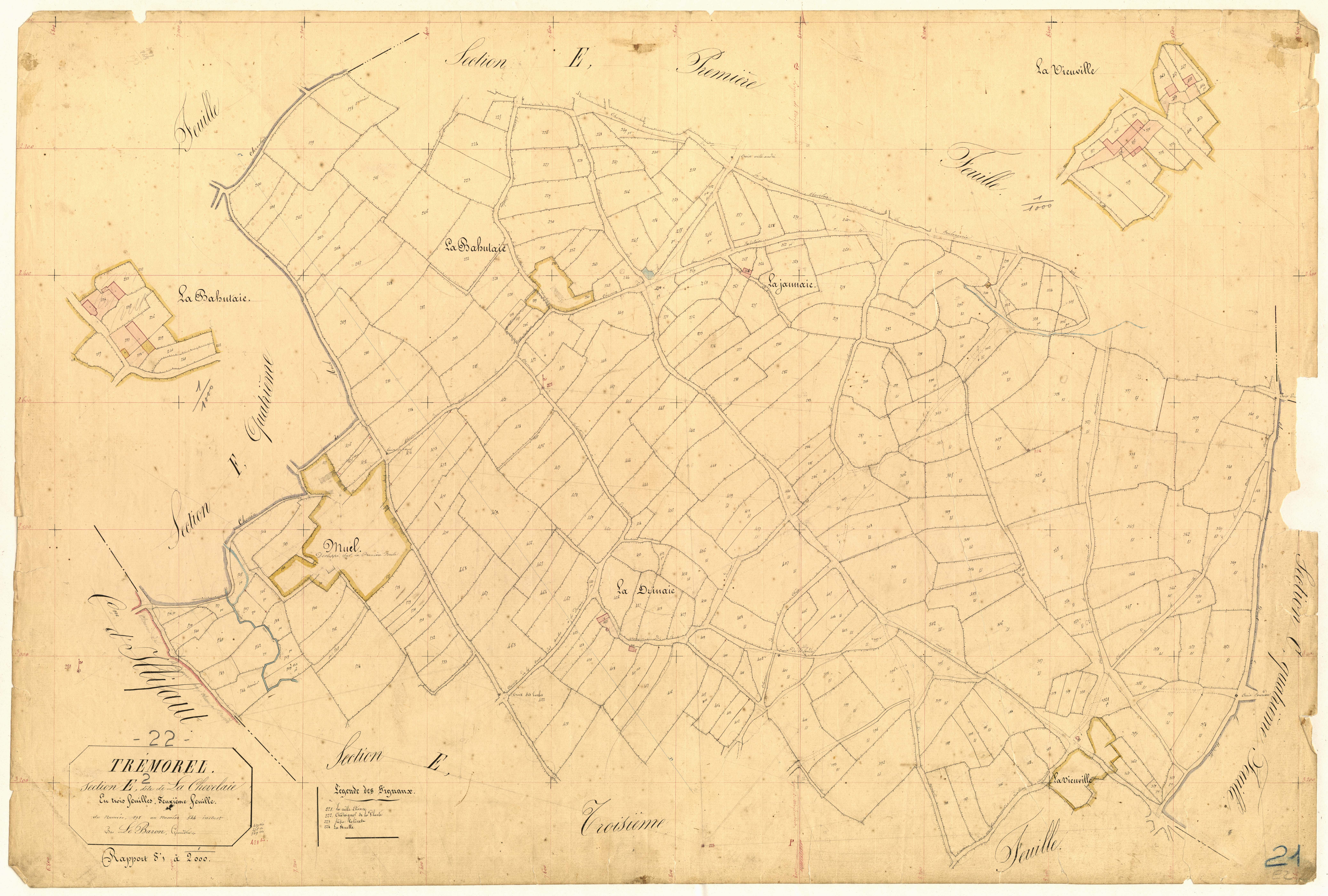 Trémorel - Section E, 2e feuille