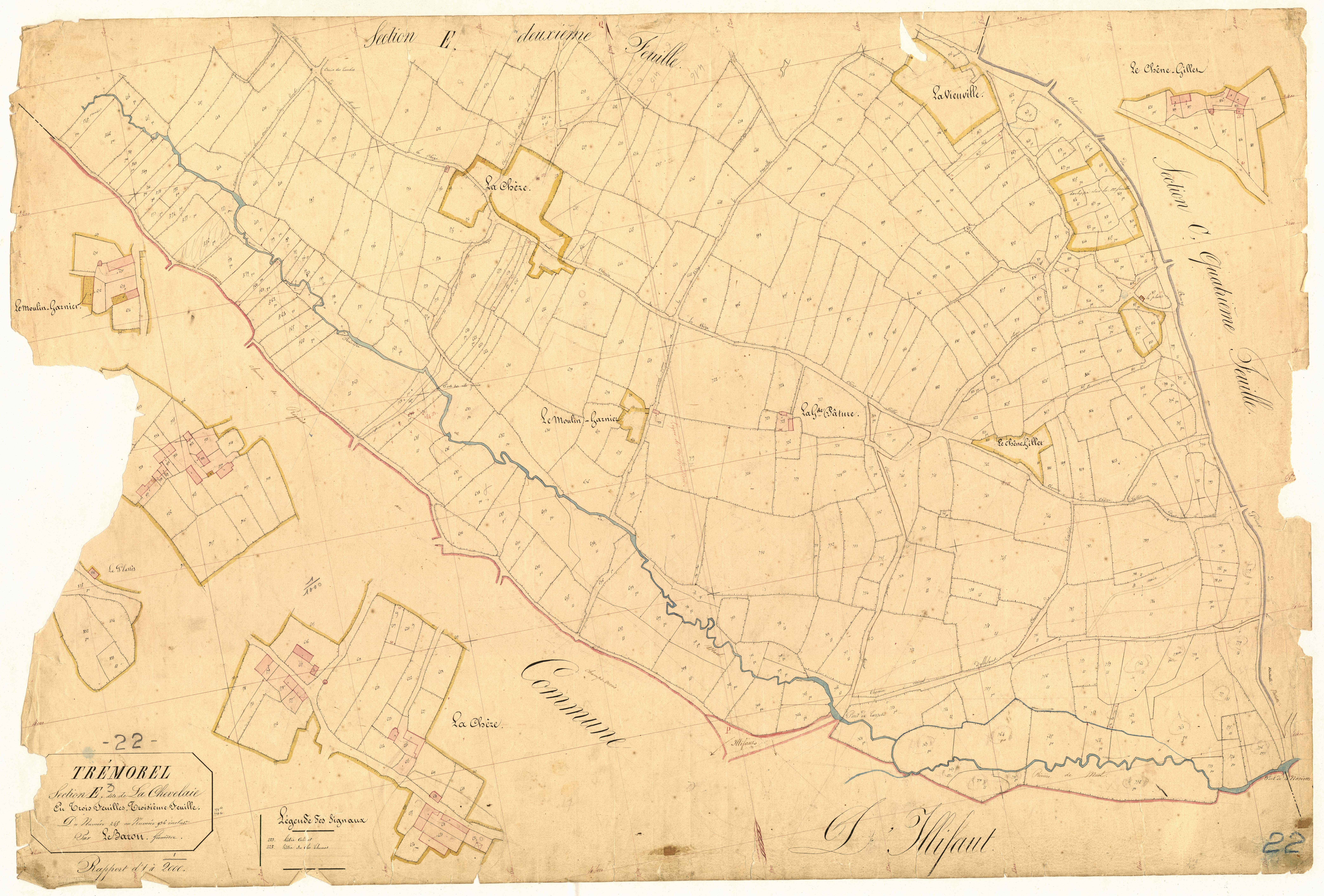 Trémorel - Section E, 3e feuille