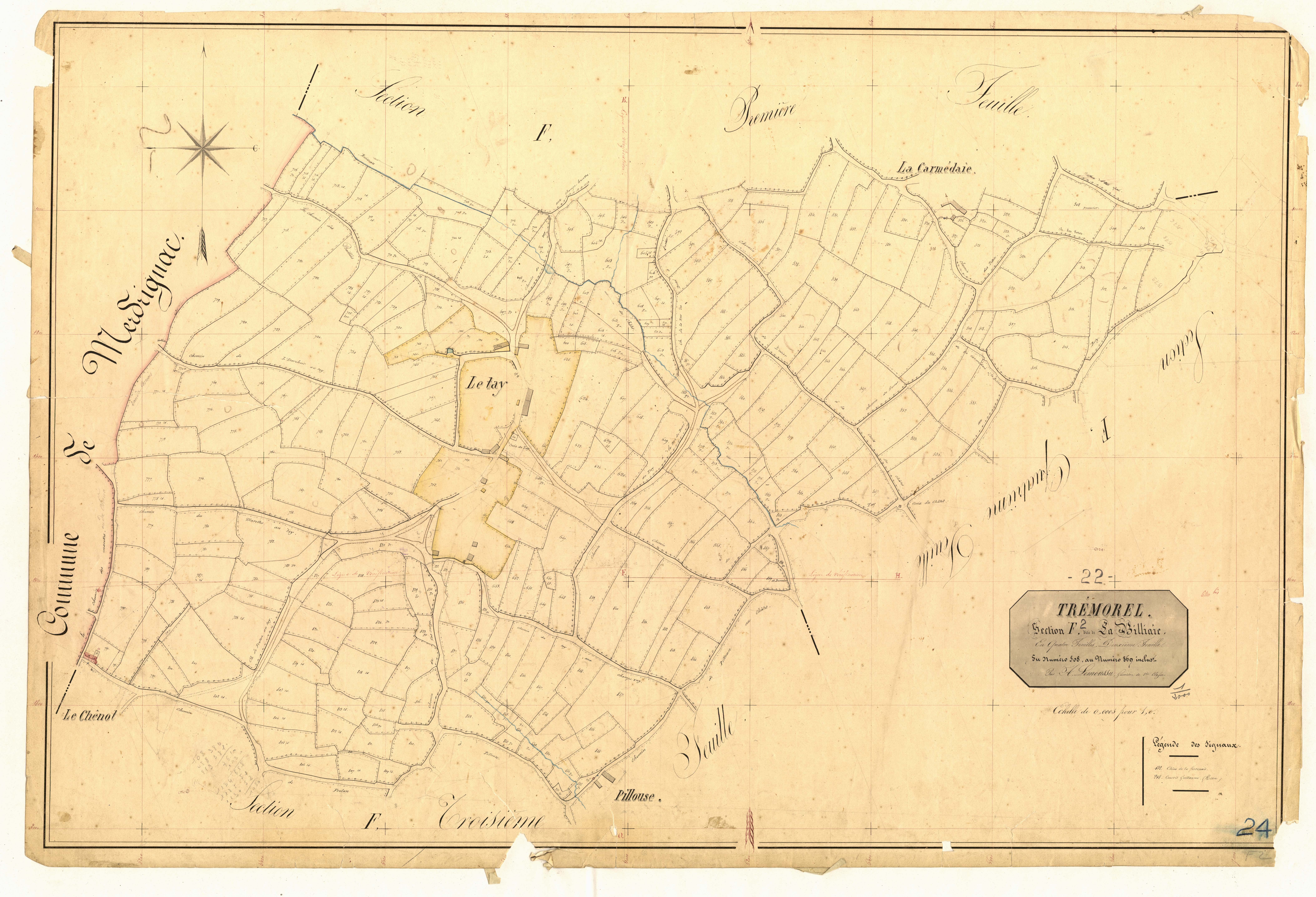 Trémorel - Section F, 2e feuille