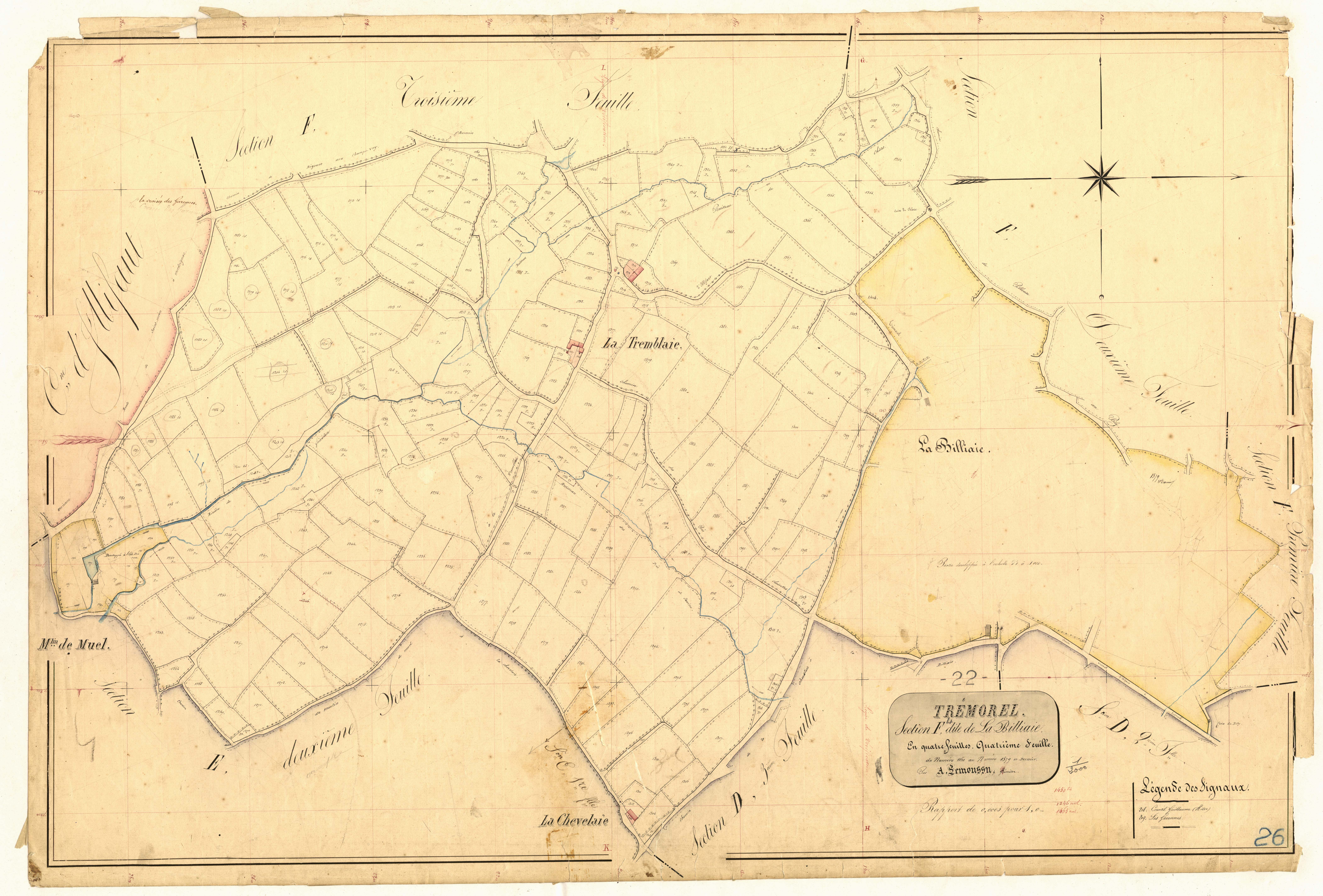 Trémorel - Section F, 4e feuille