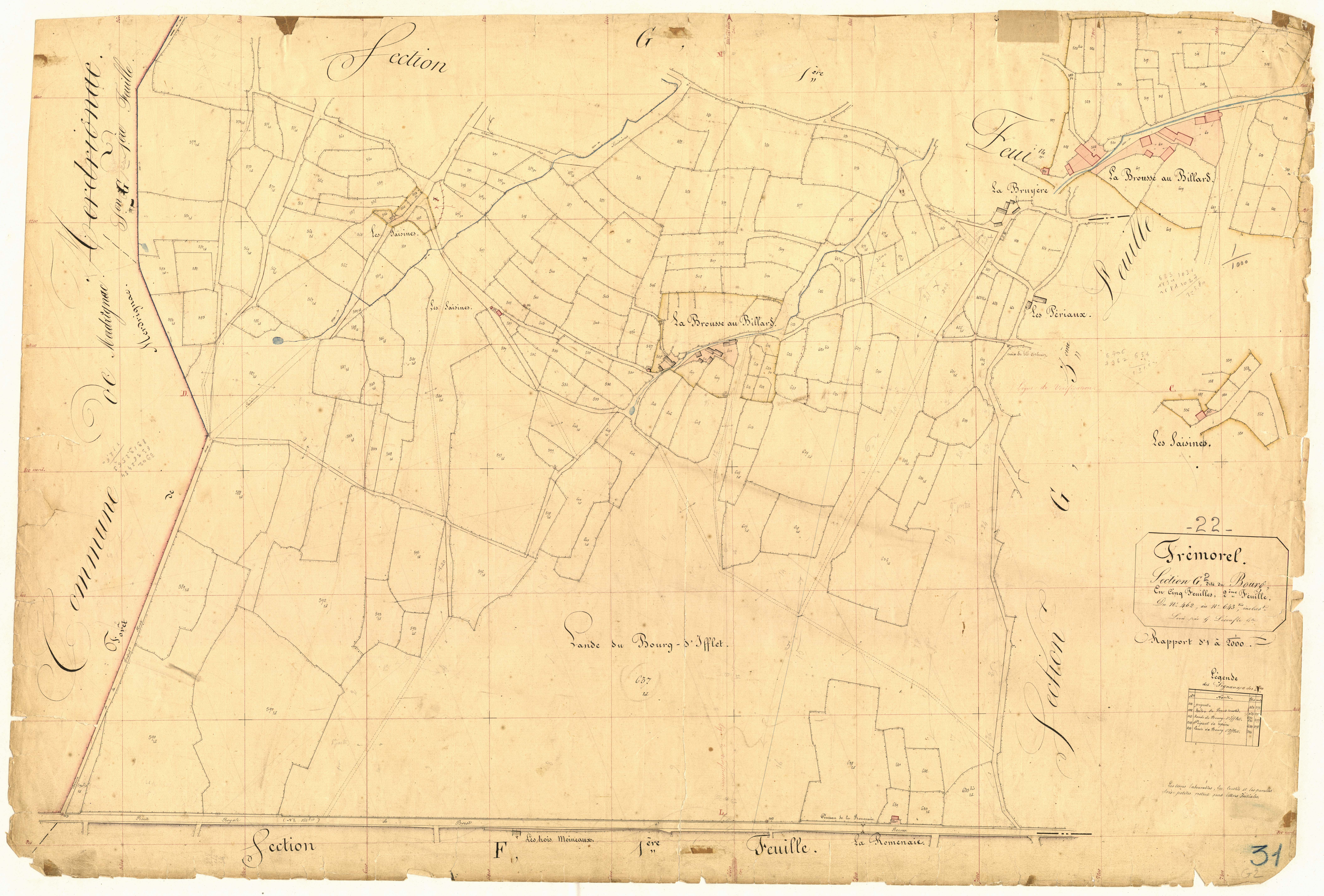 Trémorel - Section G, 2e feuille