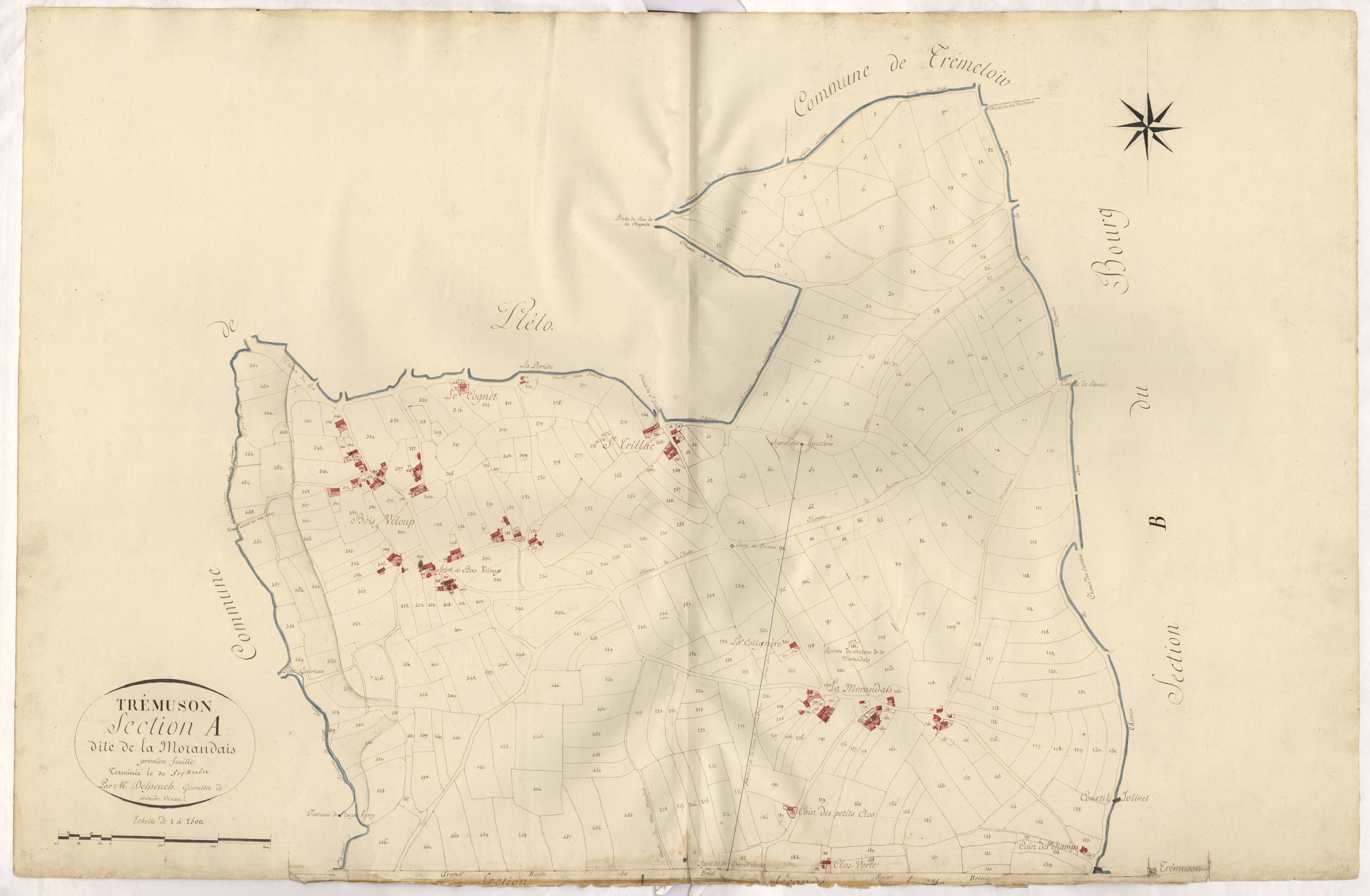 Trémuson - Section A, 1re feuille
