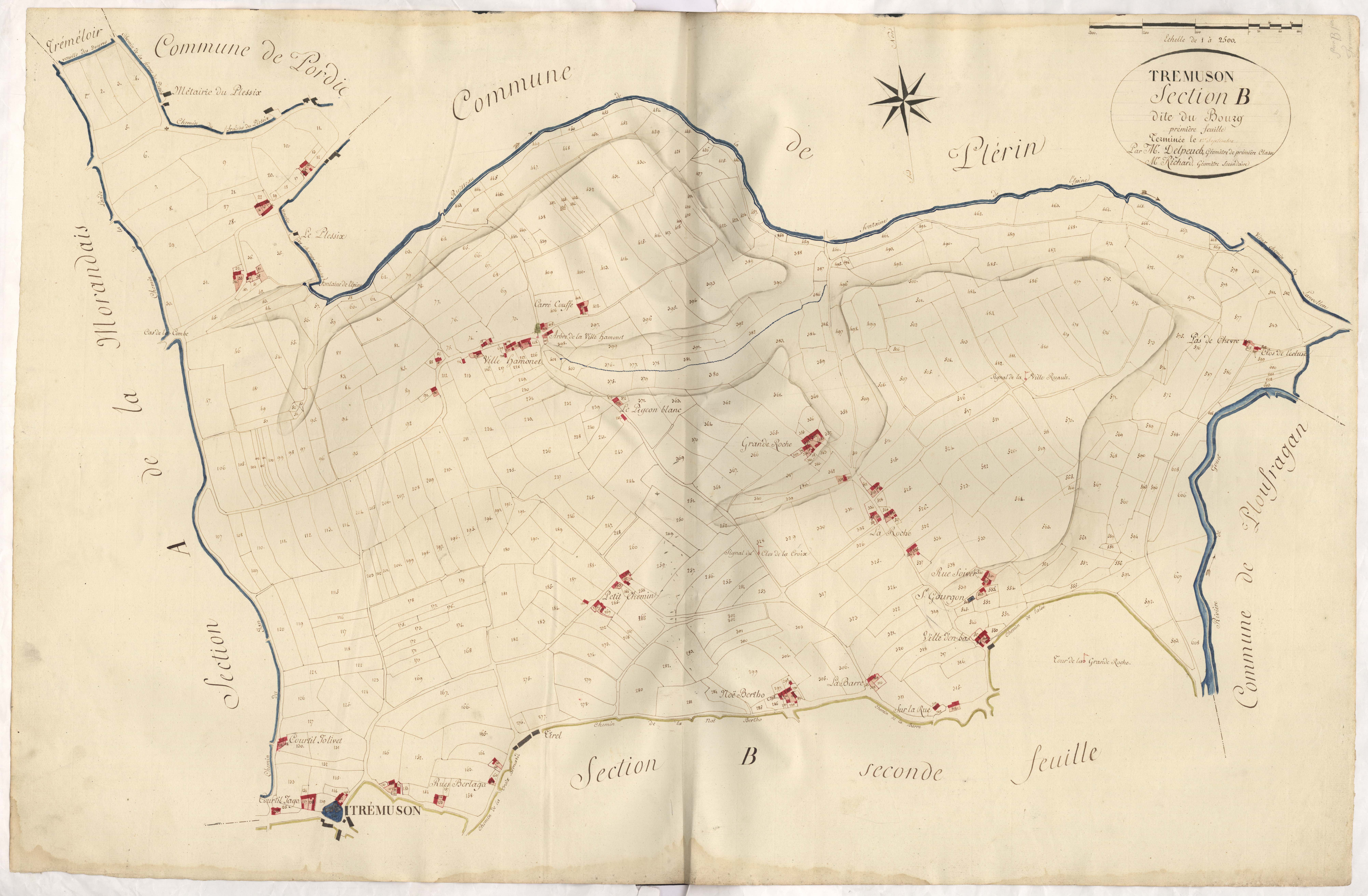 Trémuson - Section B, 1re feuille