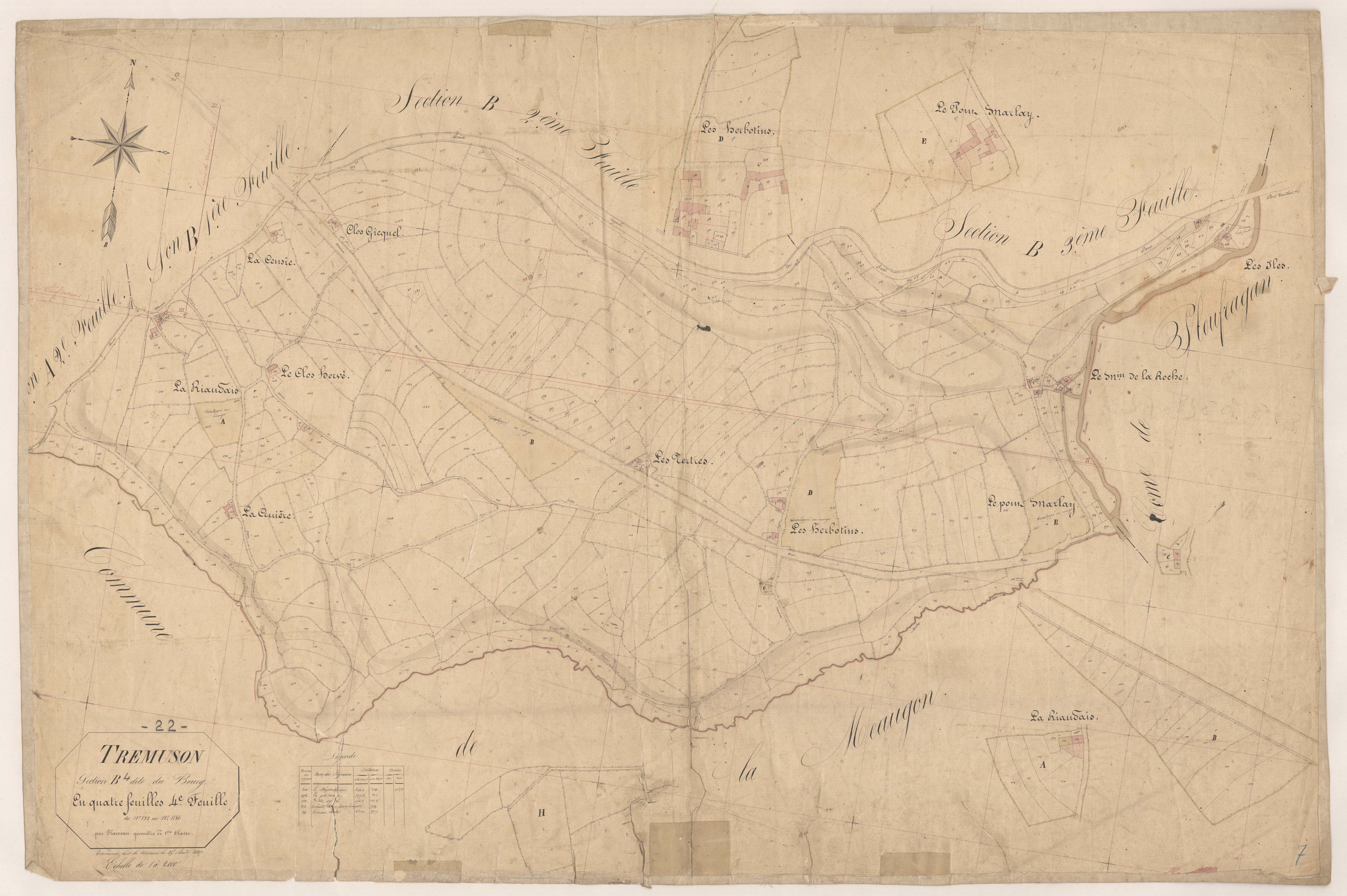 Trémuson - Section B, 4e feuille