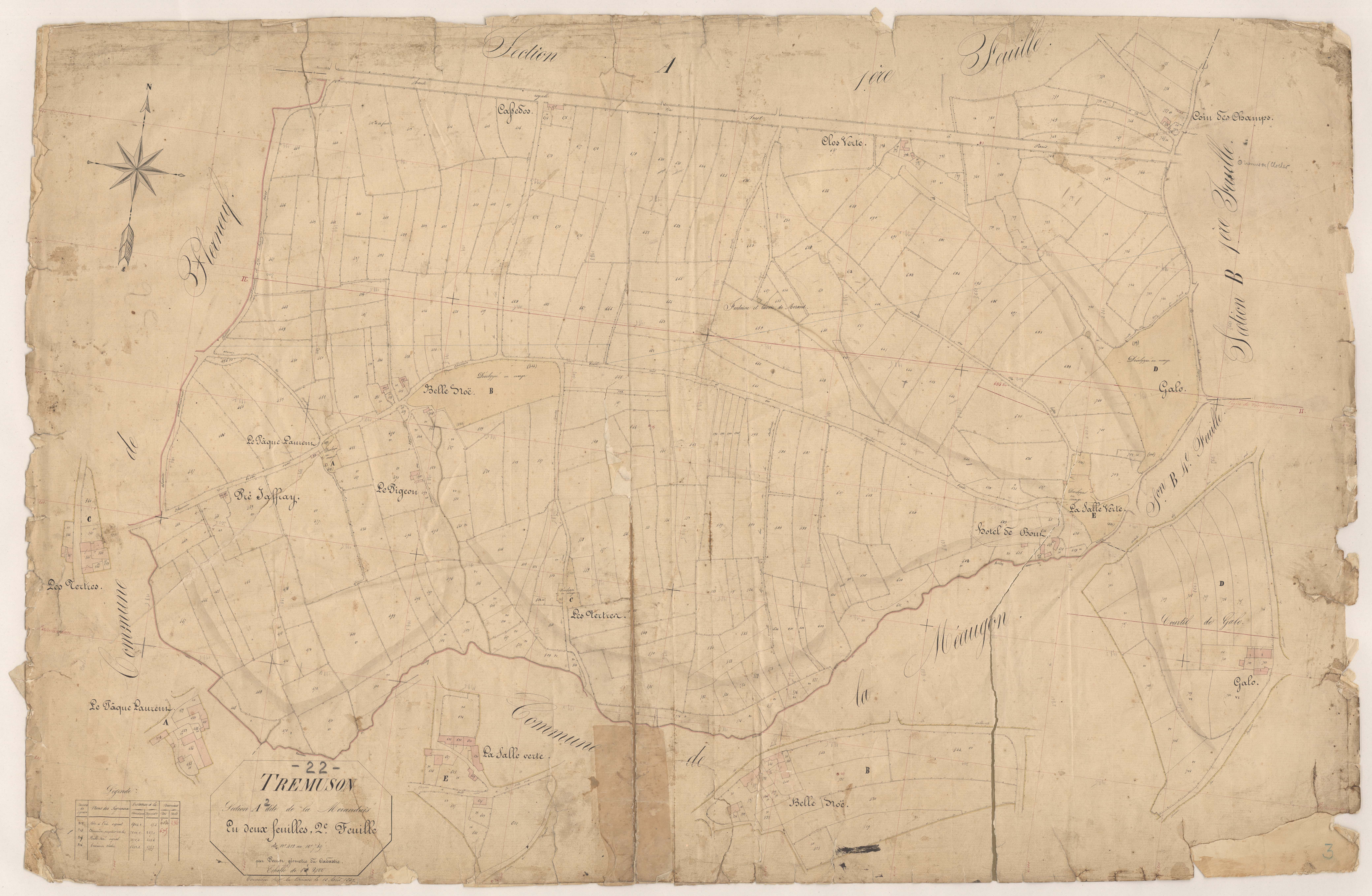 Trémuson - Section A, 2e feuille
