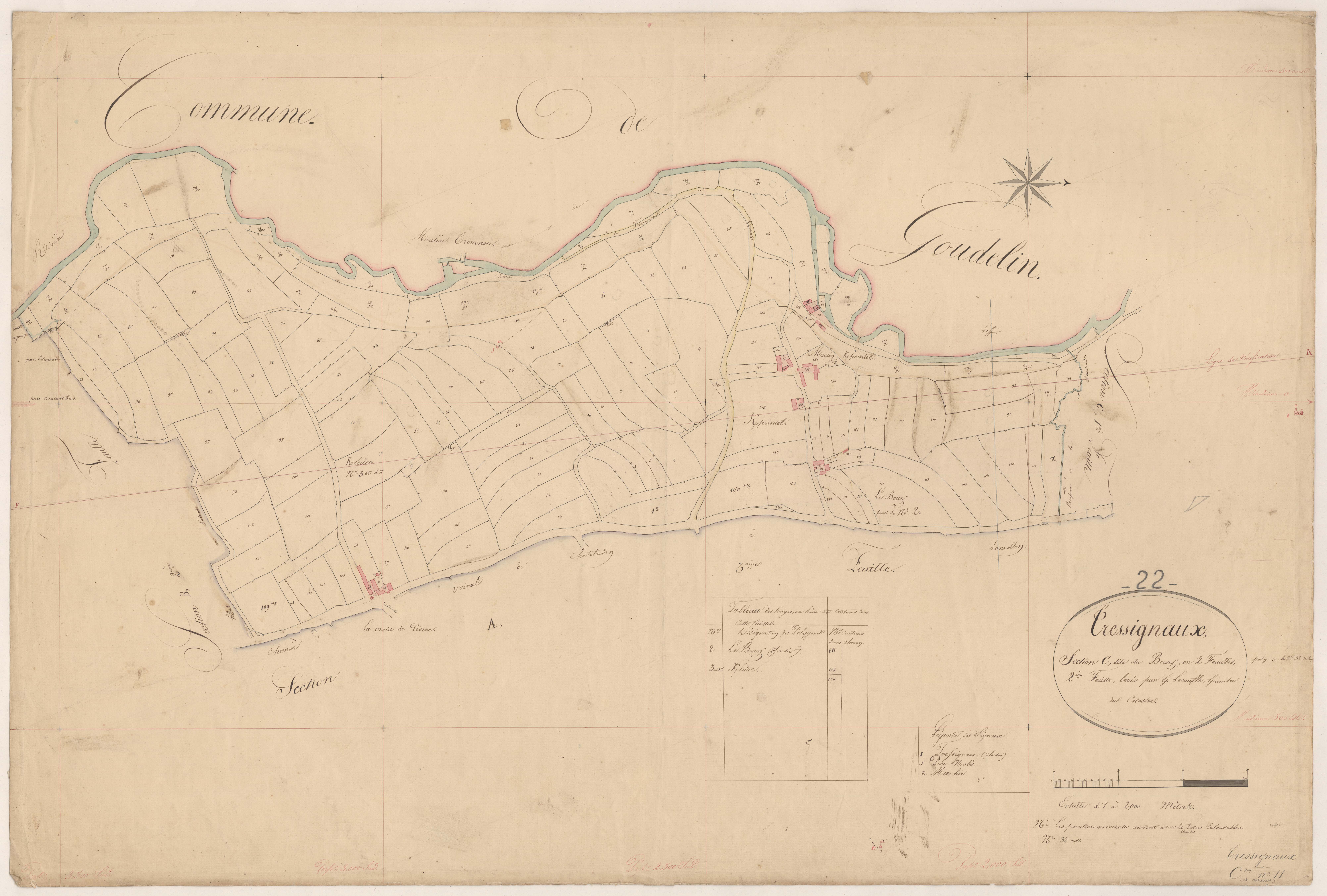 Tressignaux - Section C, 2e feuille
