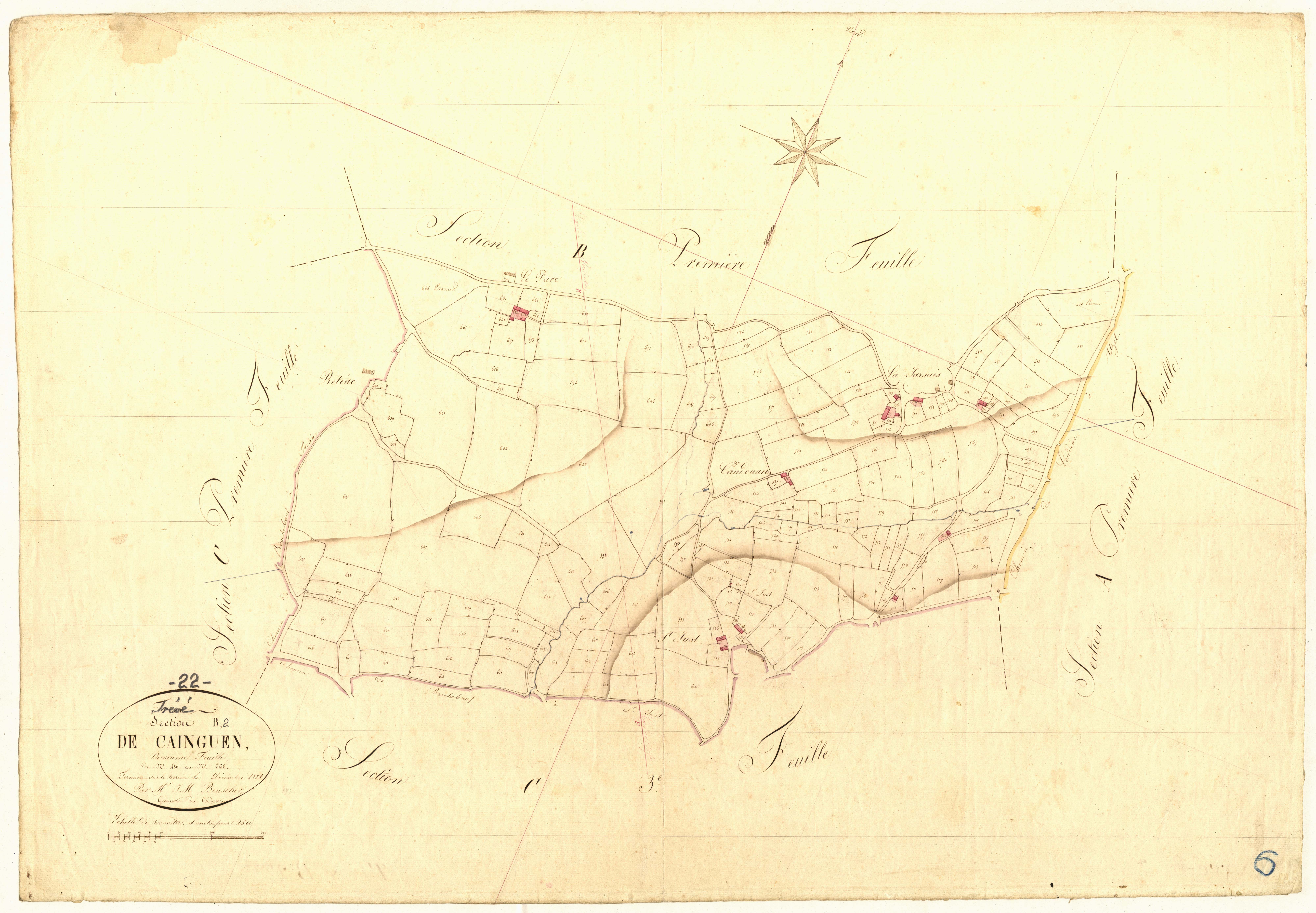 Trévé - Section B, 2e feuille