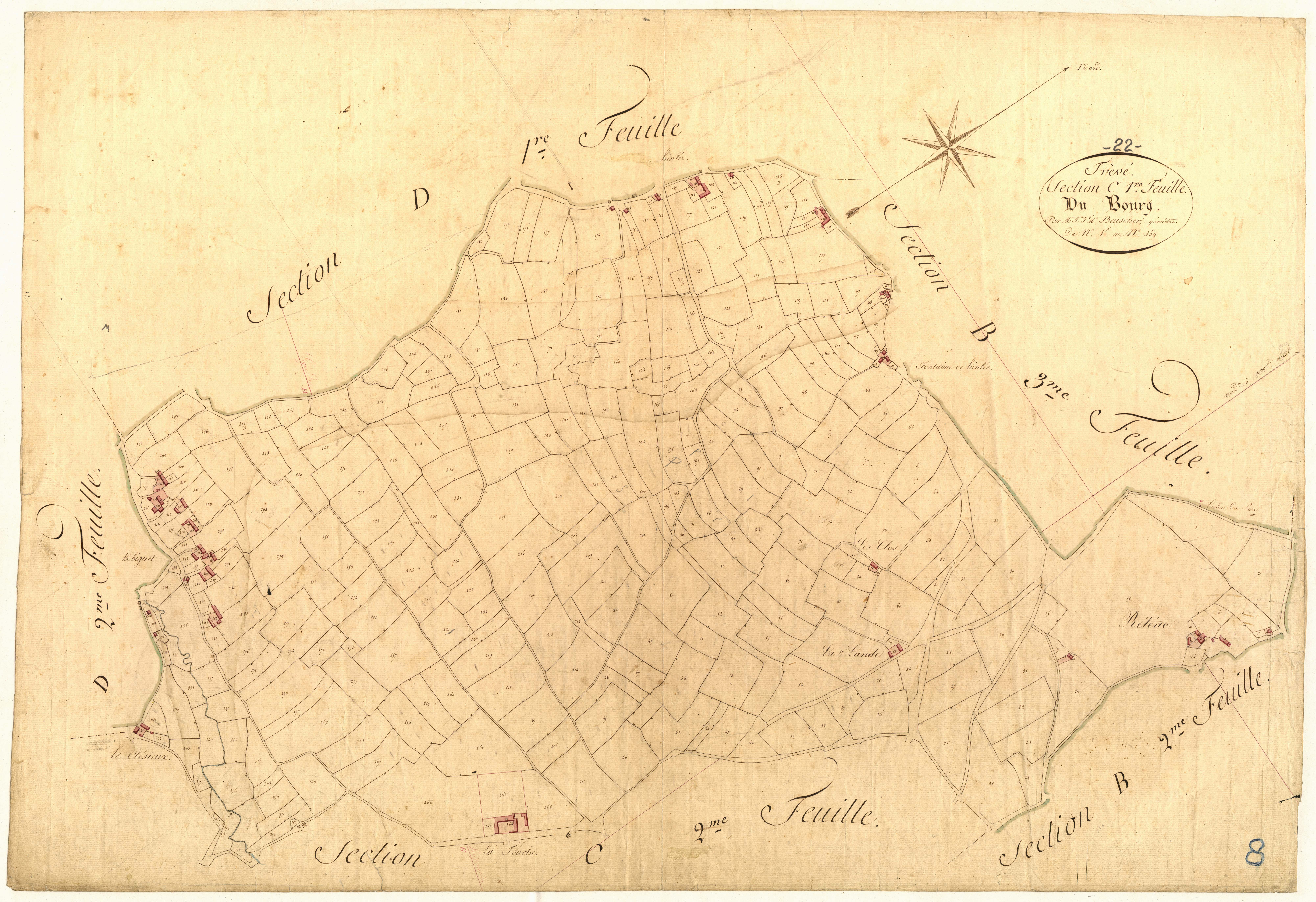 Trévé - Section C, 1re feuille