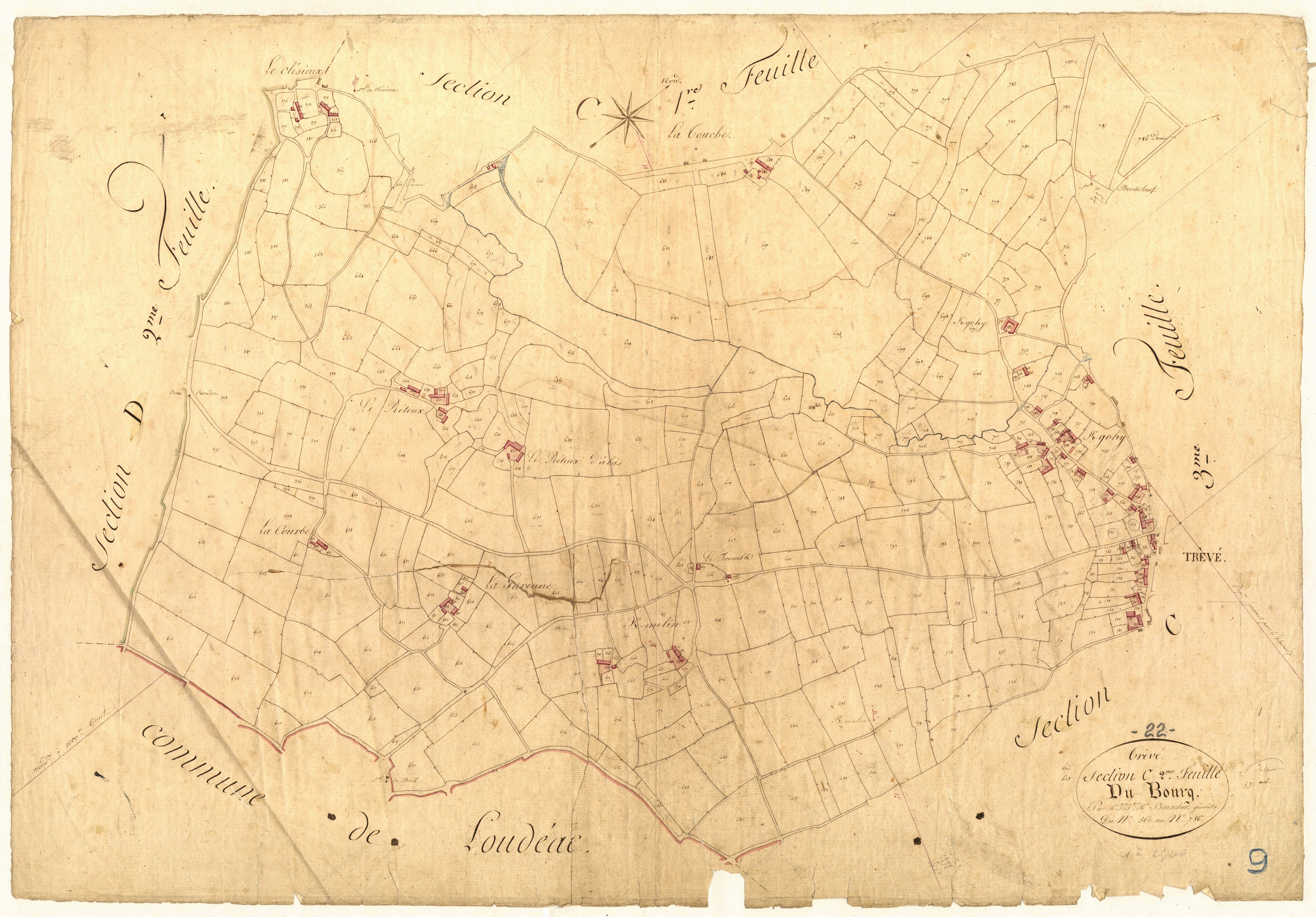 Trévé - Section C, 2e feuille