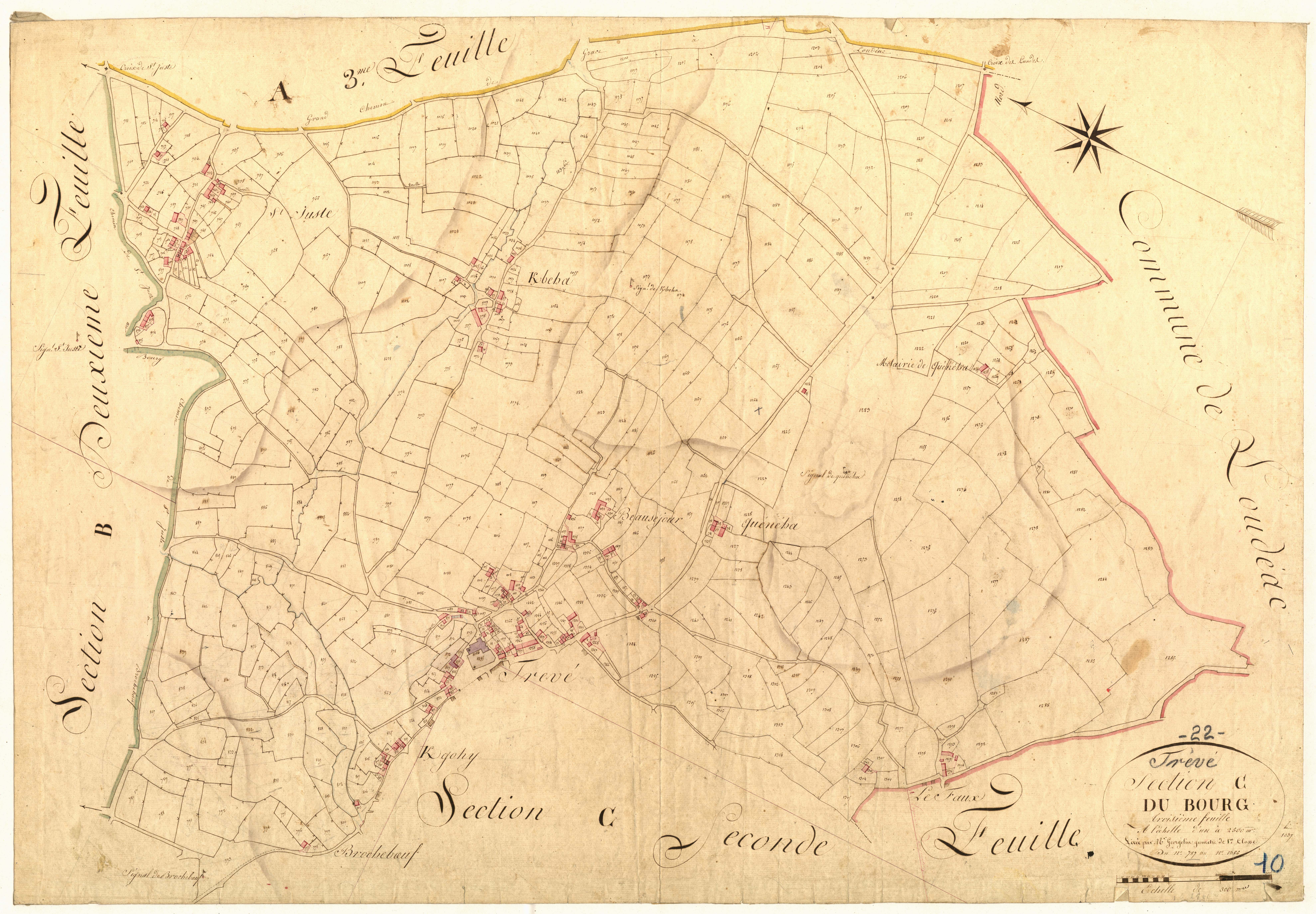 Trévé - Section C, 3e feuille