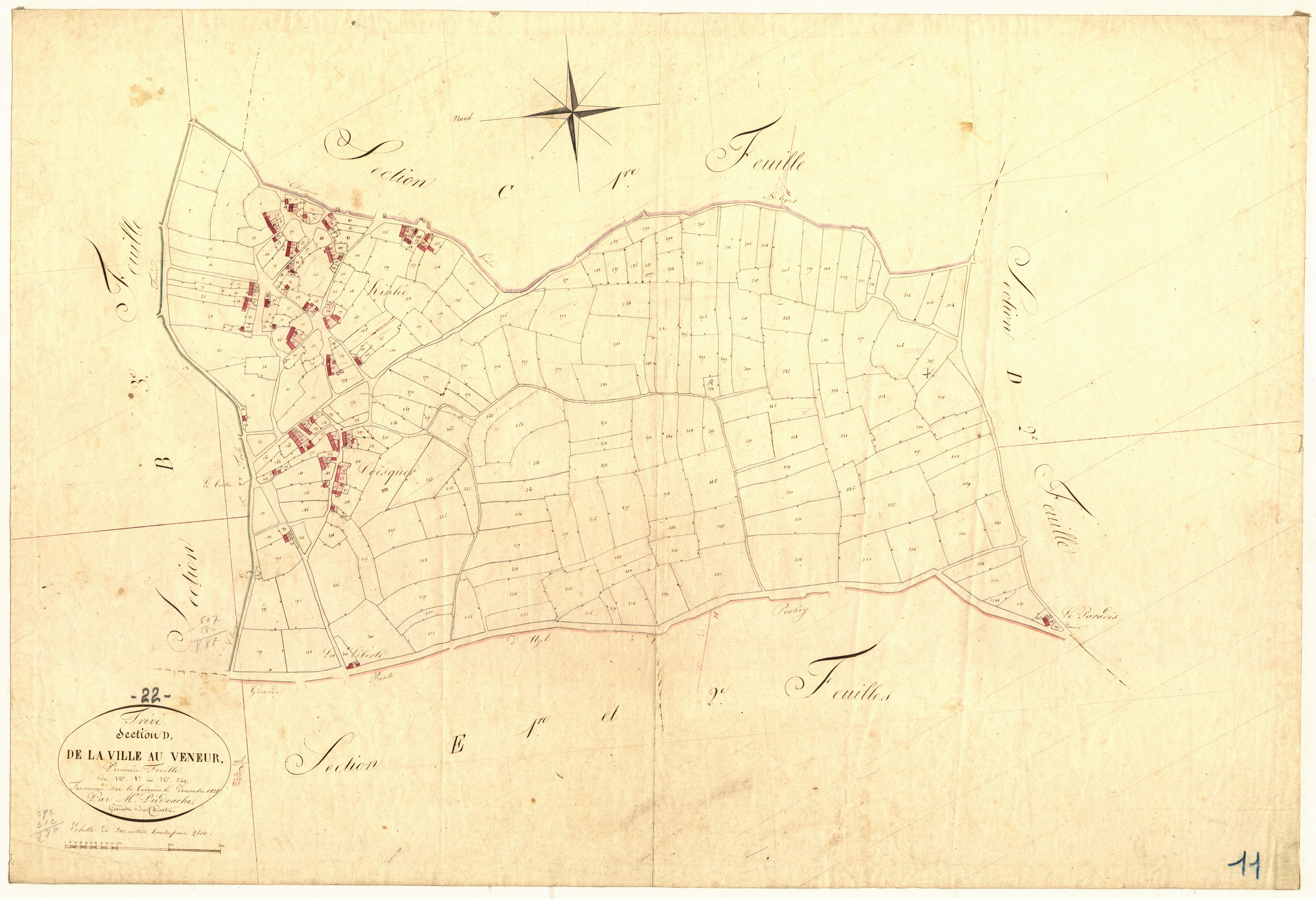 Trévé - Section D, 1re feuille