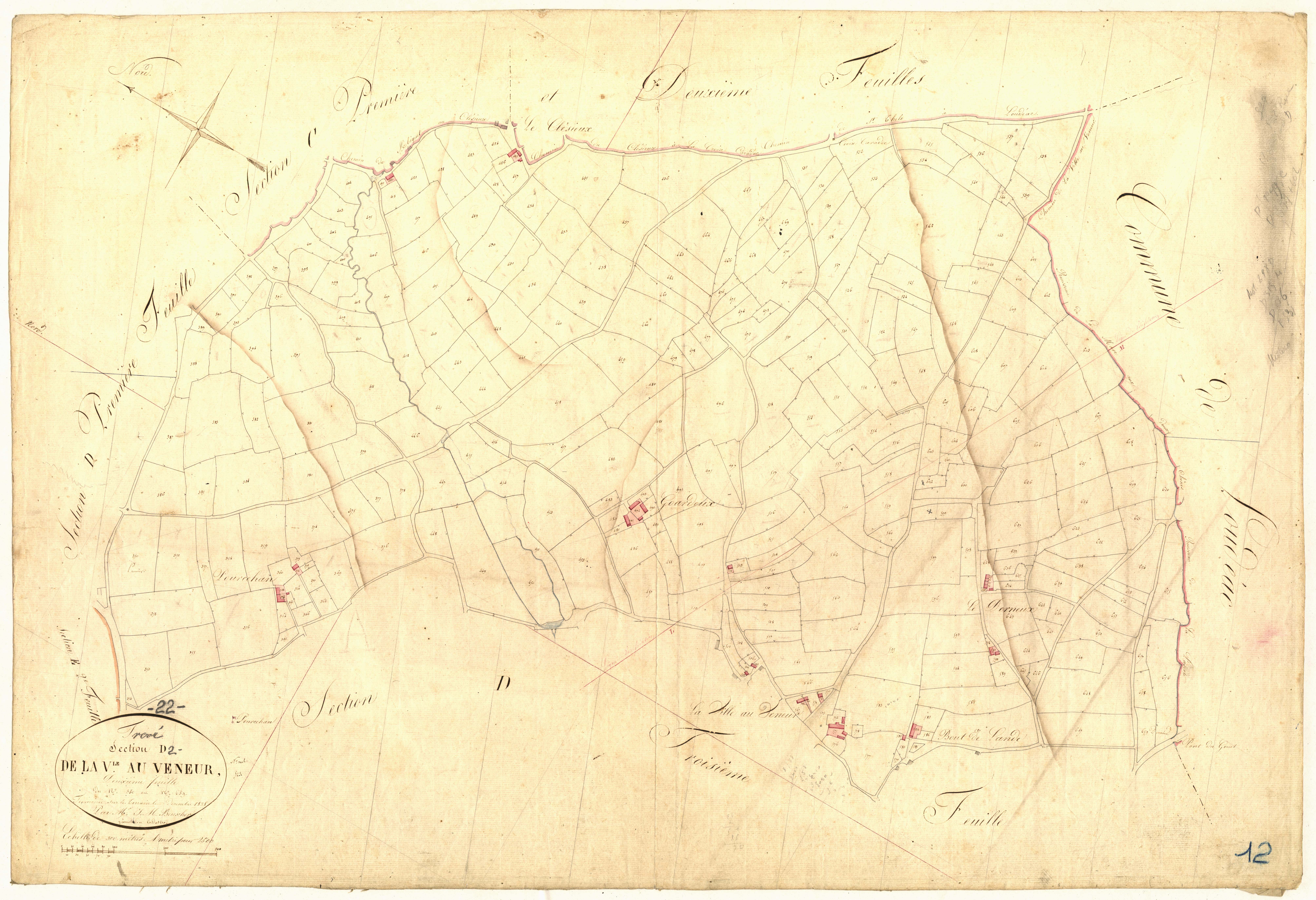Trévé - Section D, 2e feuille