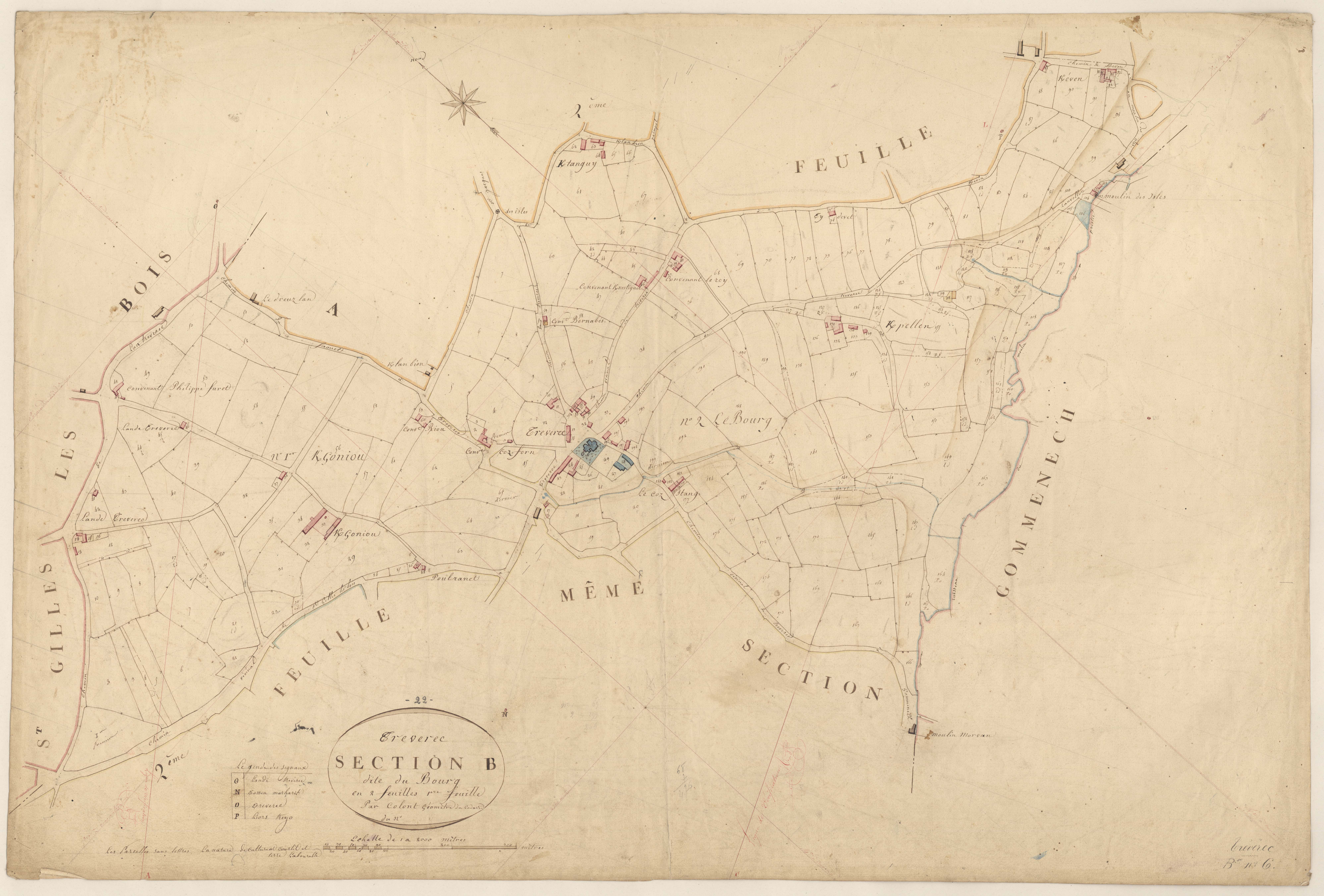 Trévérec - Section B, 1re feuille