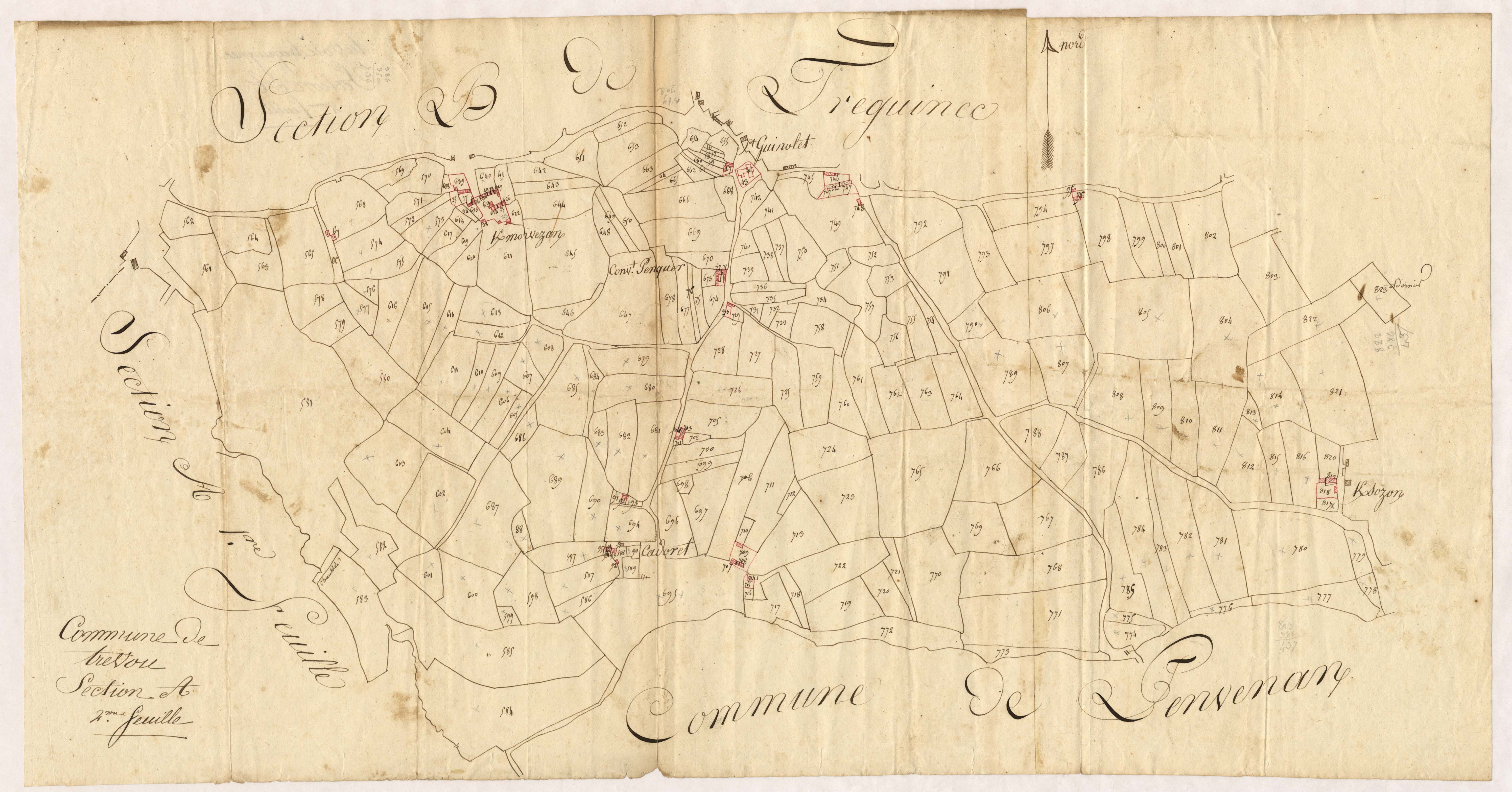 Trévou-Tréguignec - Section A, 2e feuille