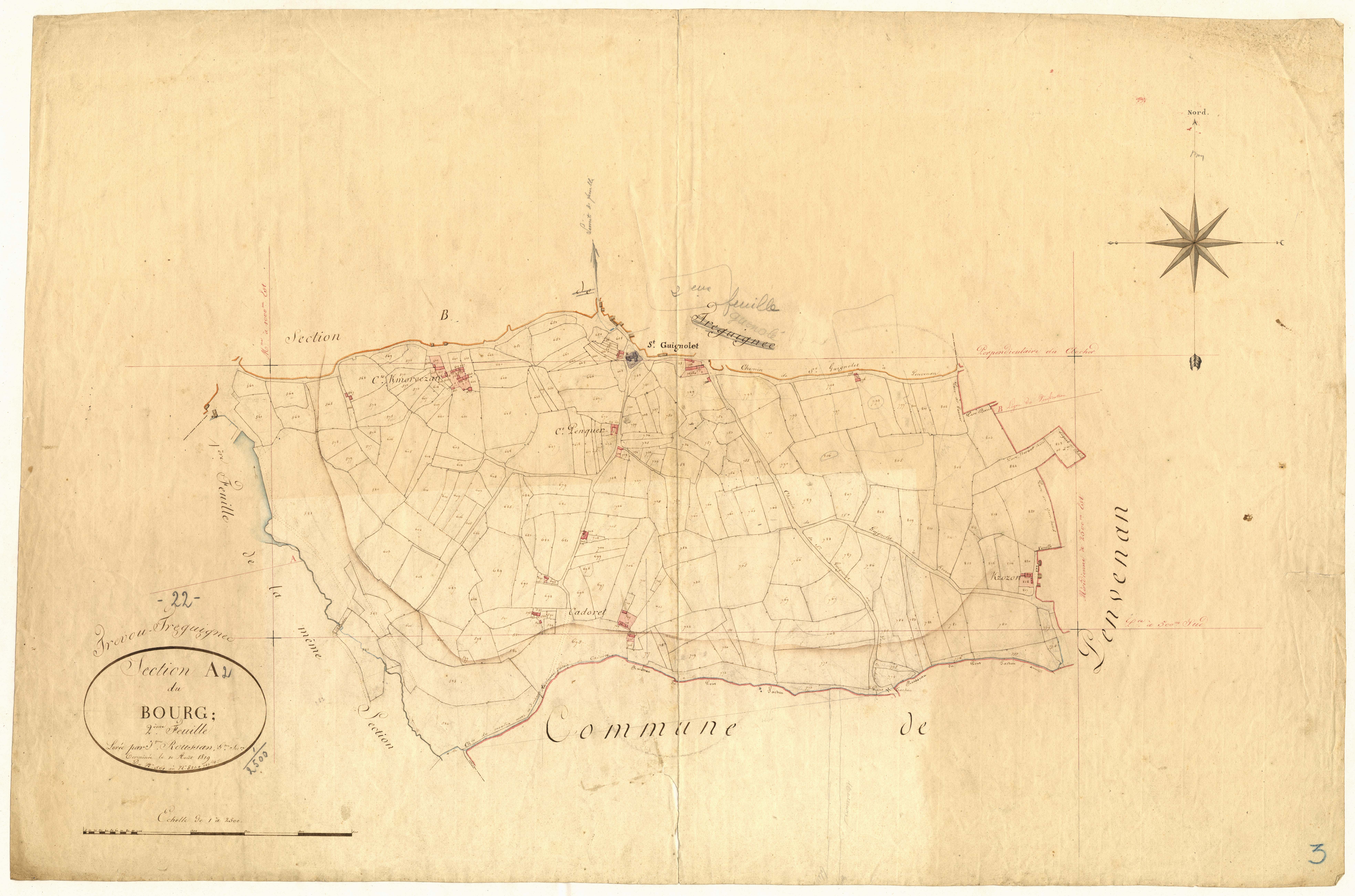 Trévou-Tréguignec - Section A, 2e feuille