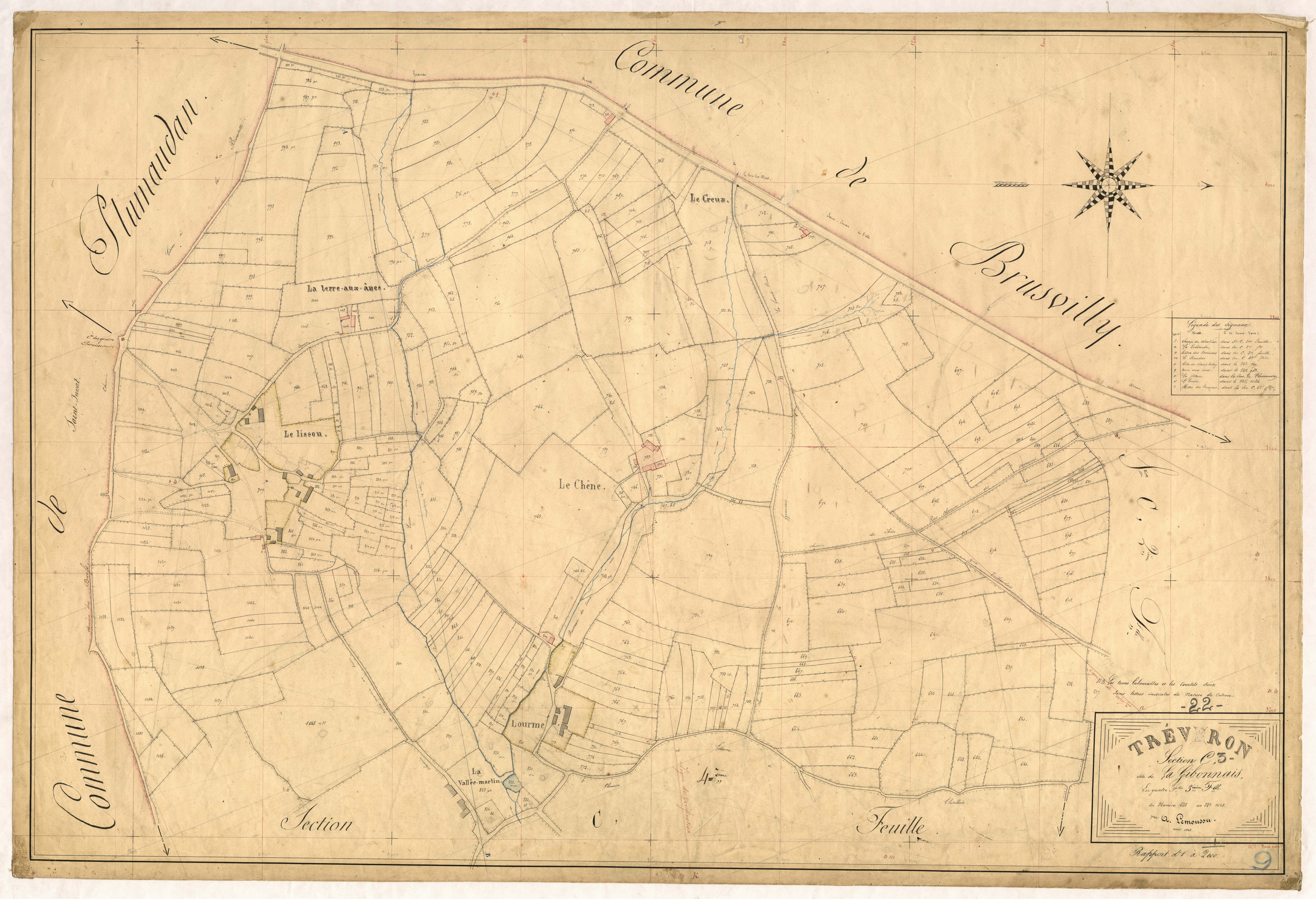 Trévron - Section C, 3e feuille