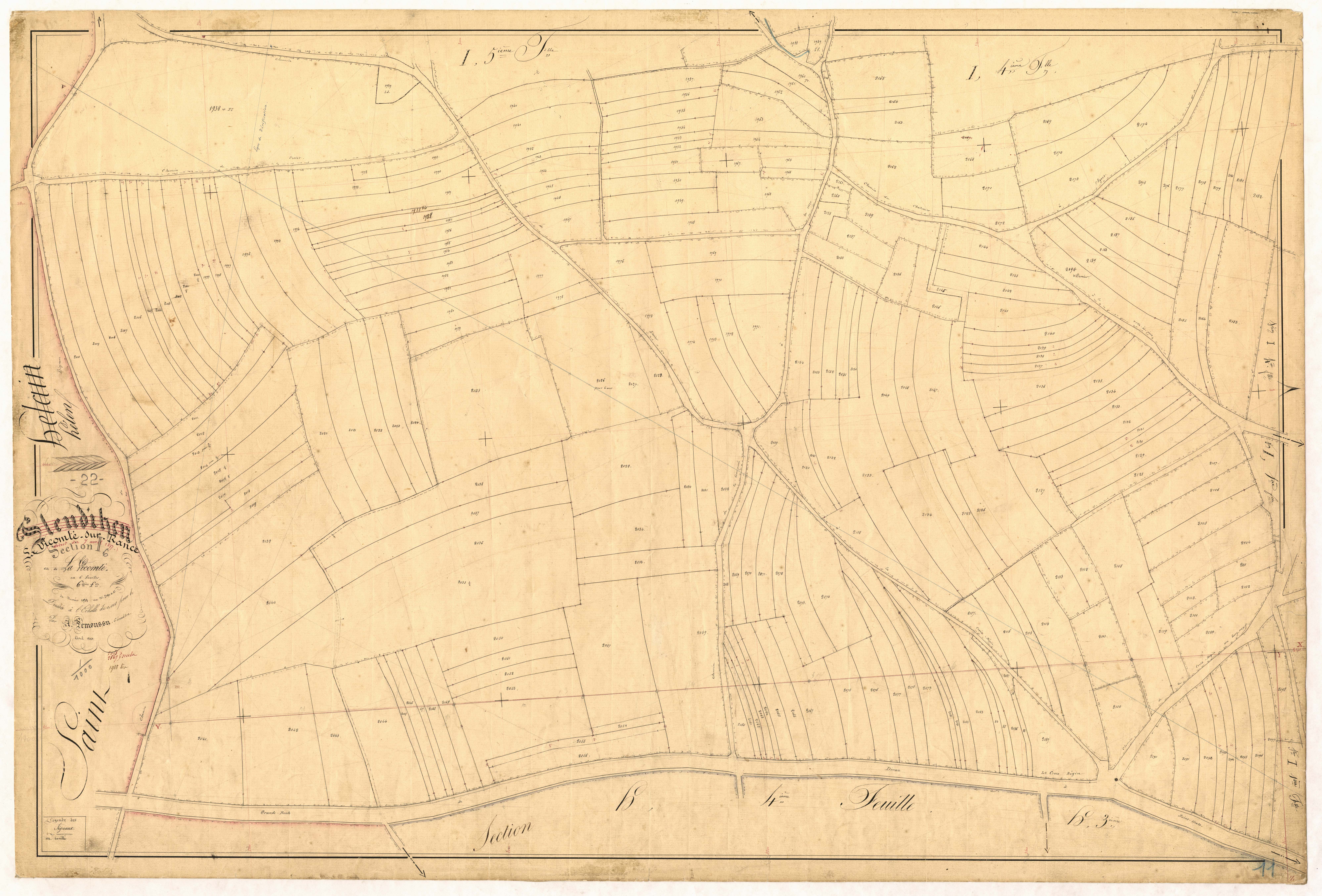 La Vicomté-sur-Rance - Section I, 6e feuille