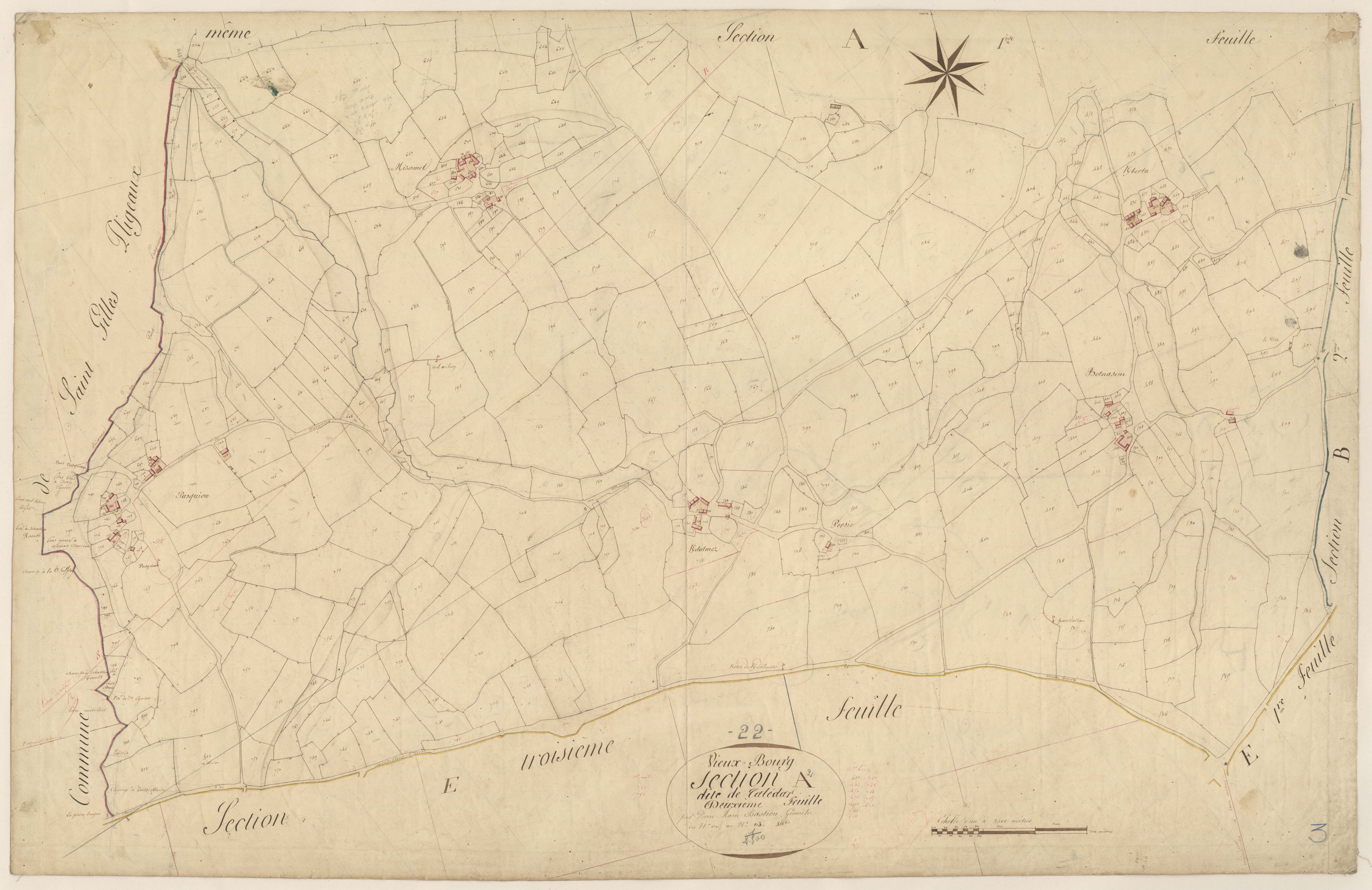 Le Vieux-Bourg - Section A, 2e feuille
