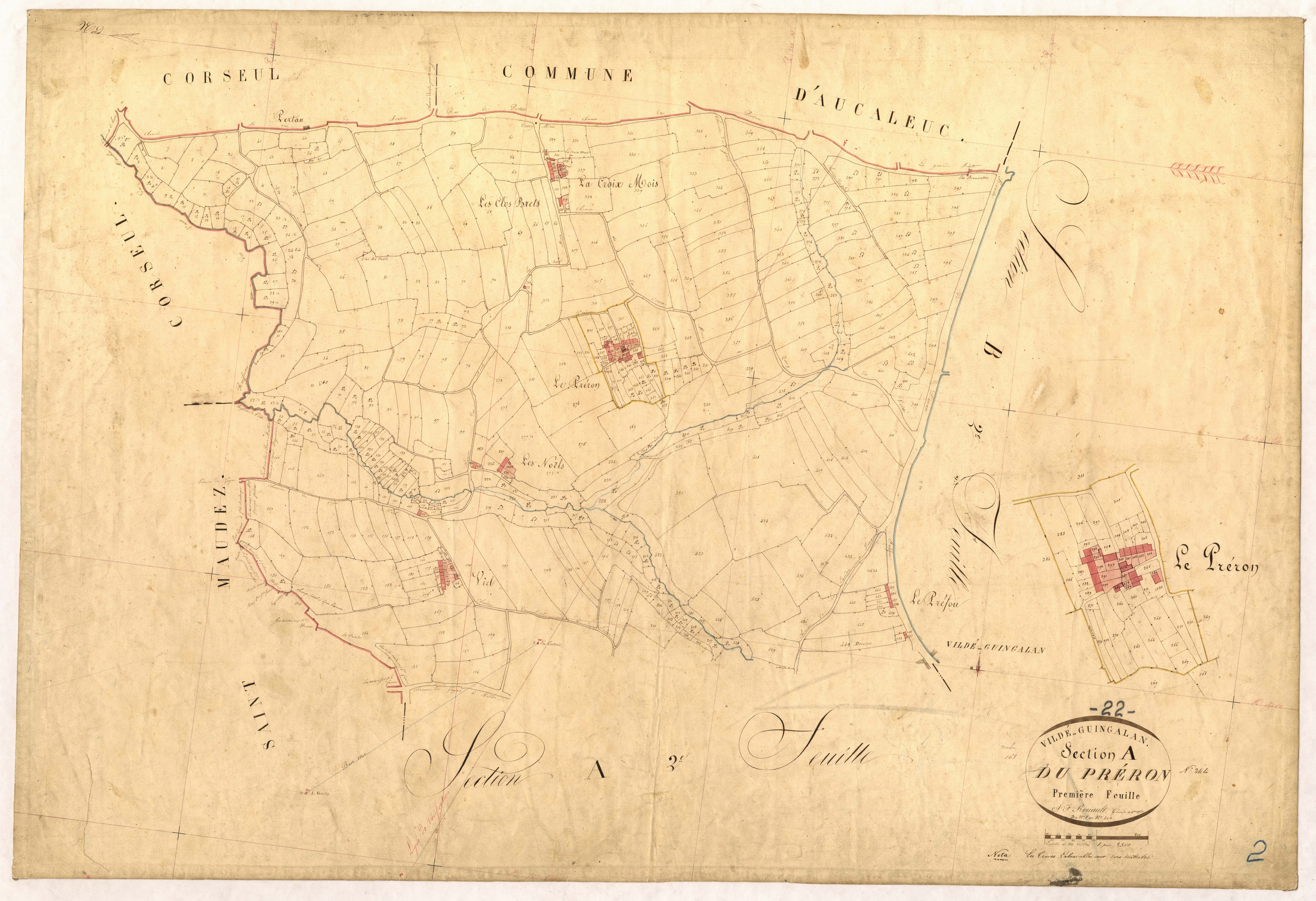 Vildé-Guingalan - Section A, 1re feuille