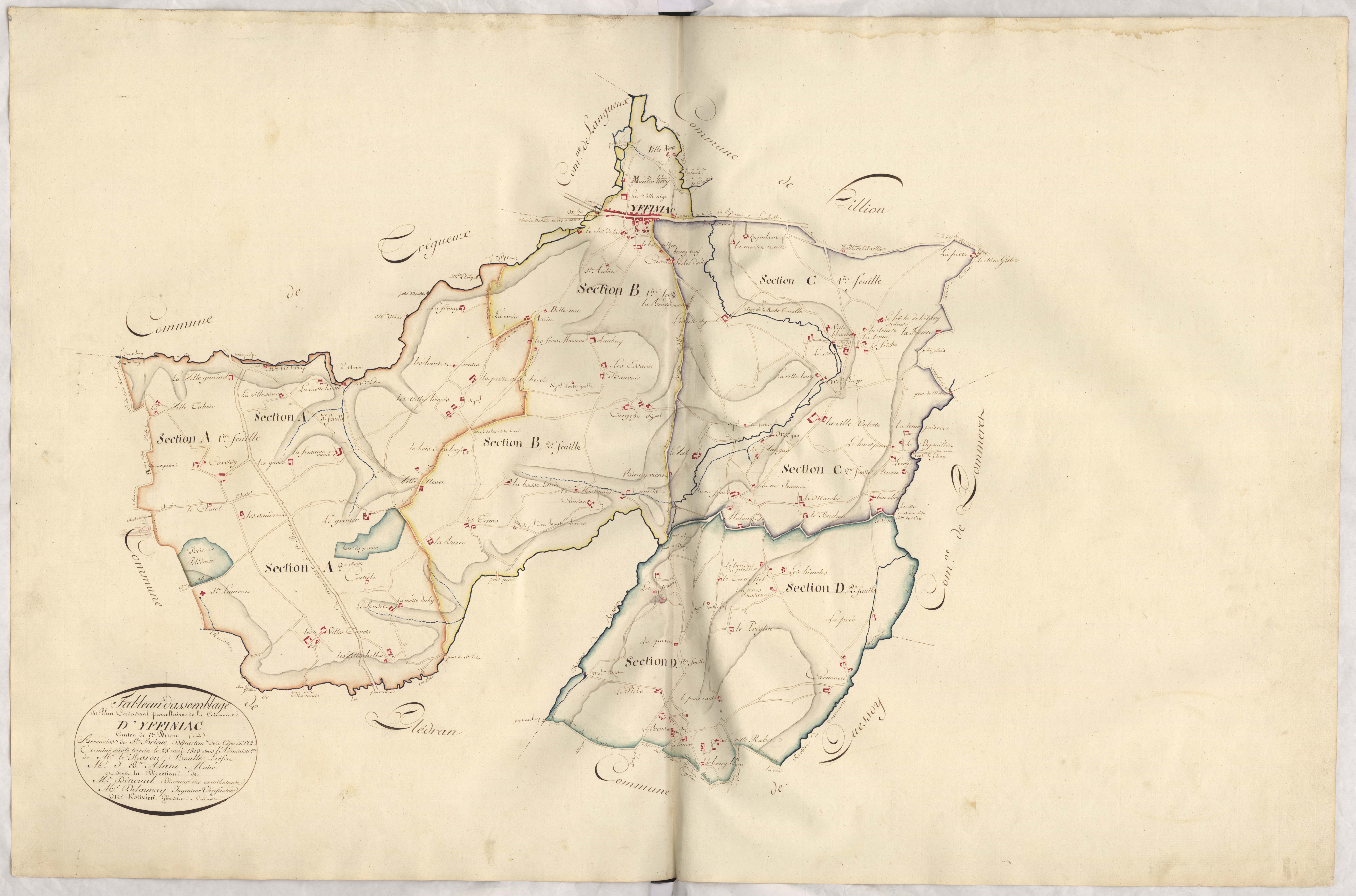 Yffiniac - Tableau d'assemblage