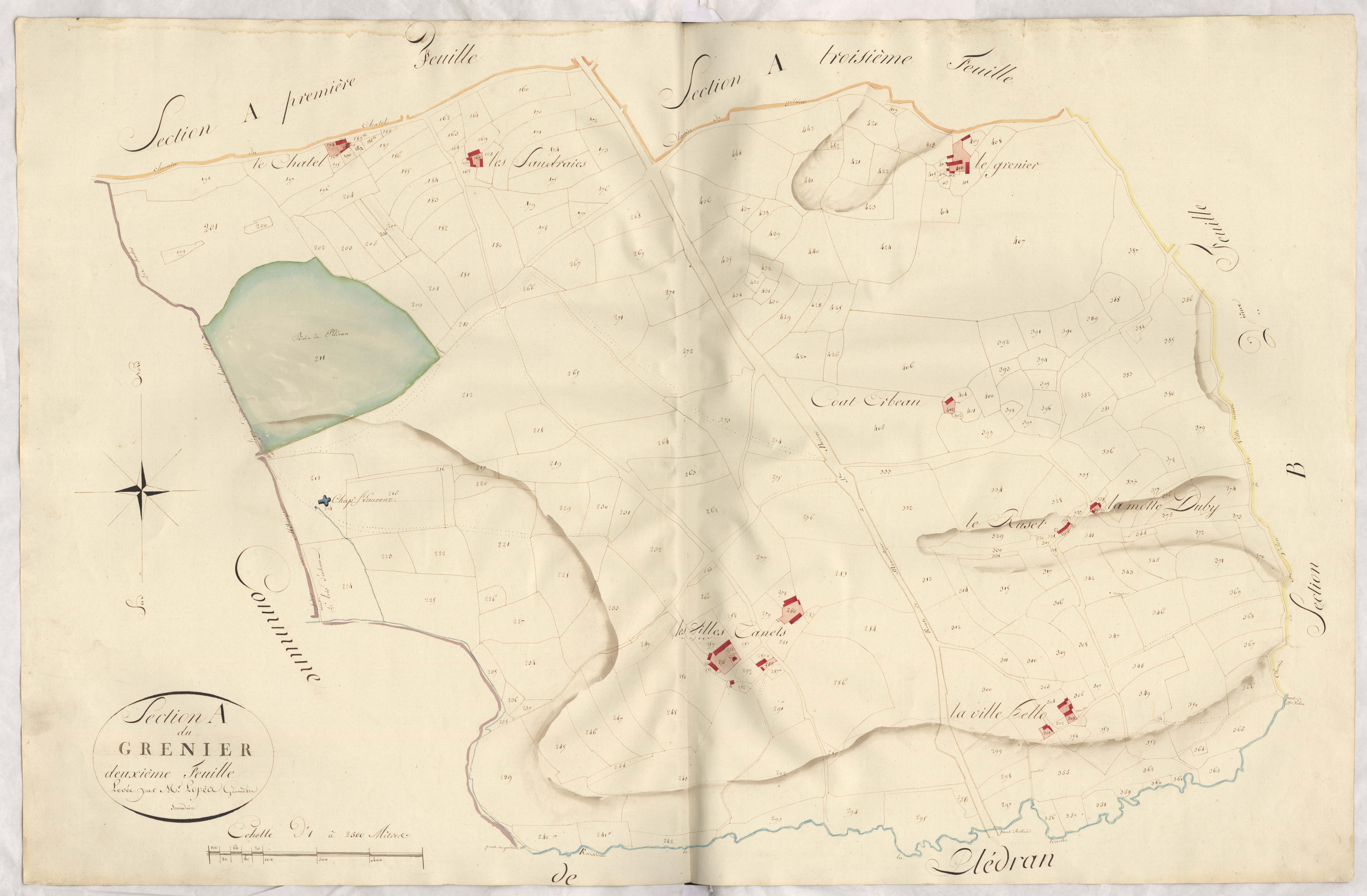Yffiniac - Section A, 2e feuille